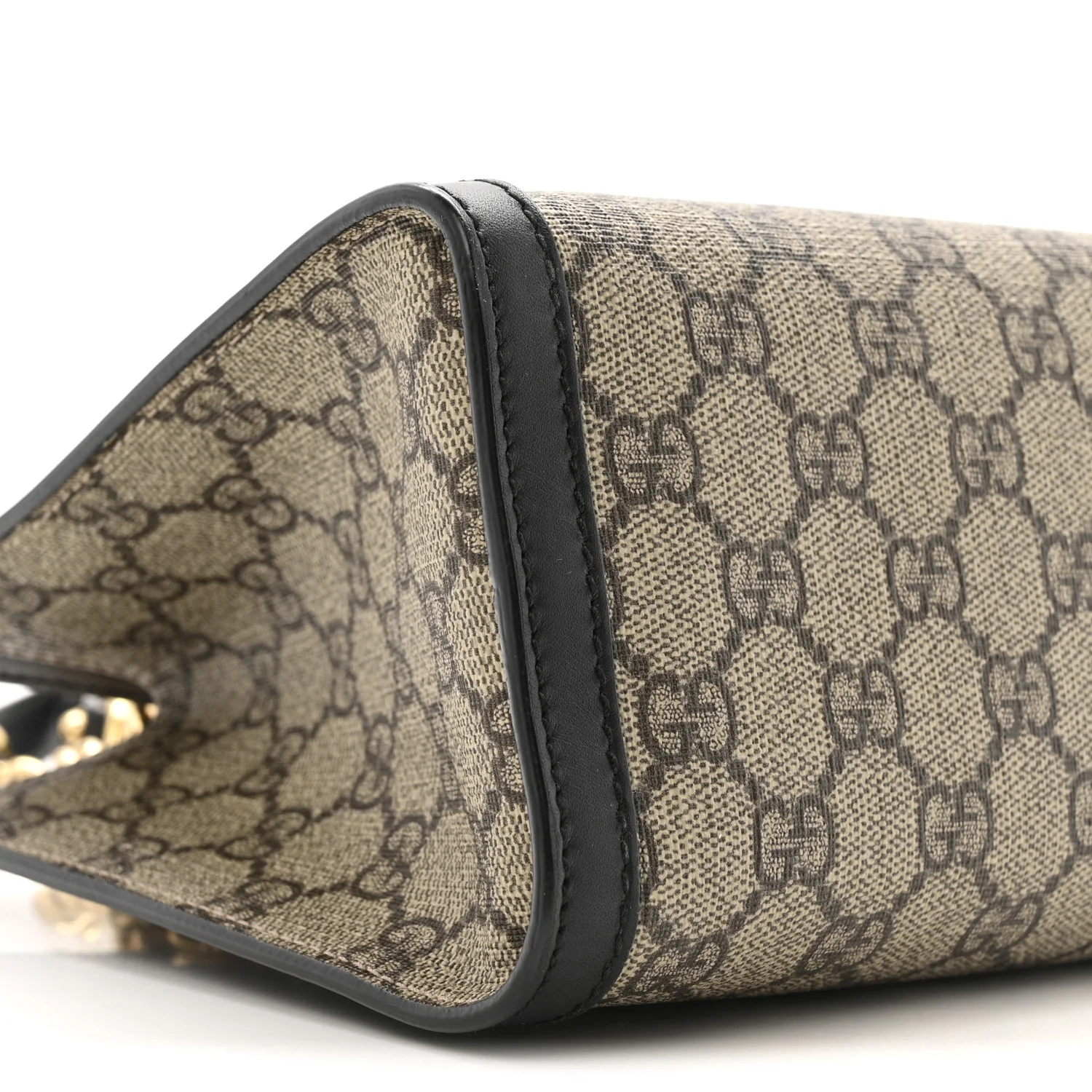 GG Supreme Monogram Small Padlock Tote Black - Image 9