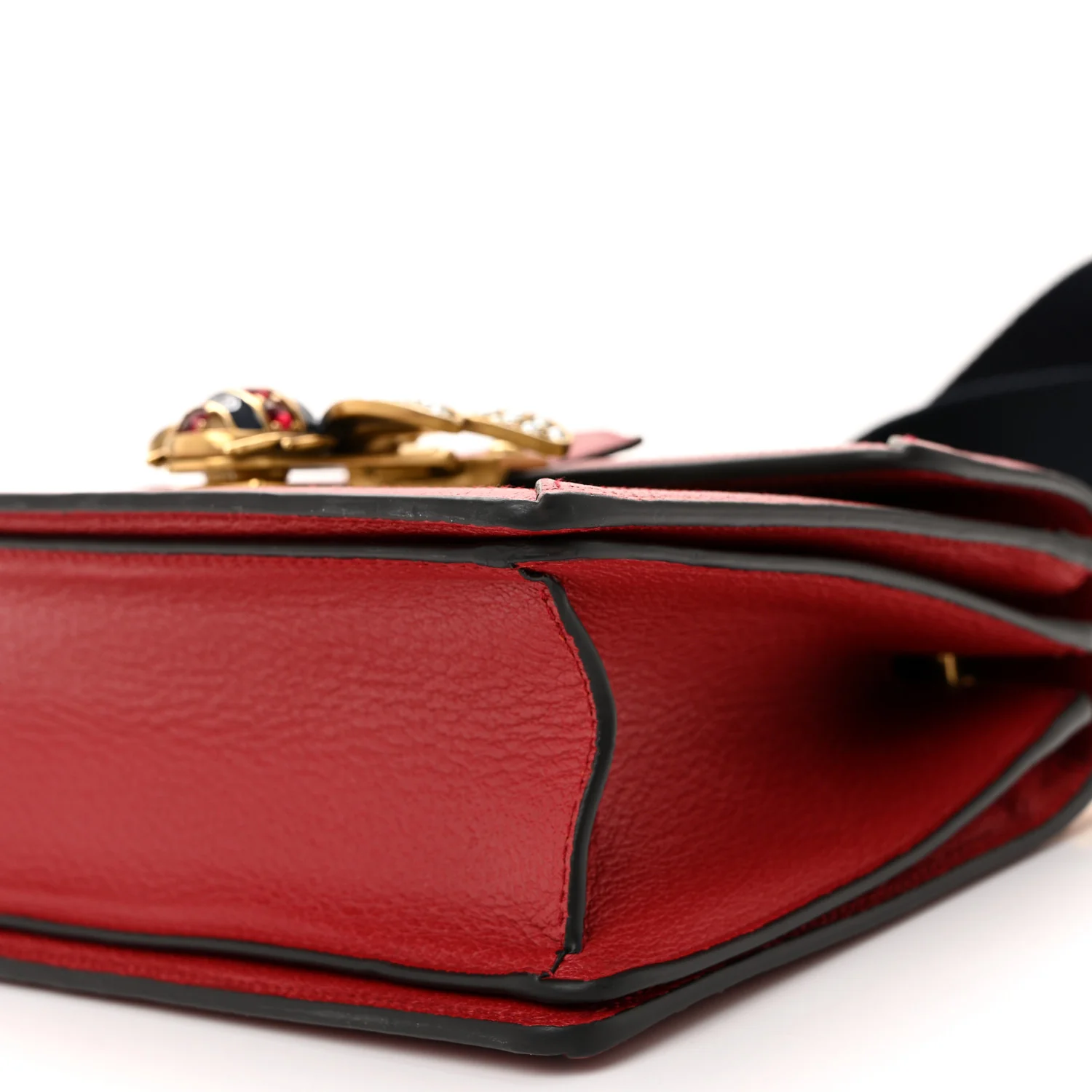 GG Supreme Monogram Small Queen Margaret Top Handle Bag Red - Image 10