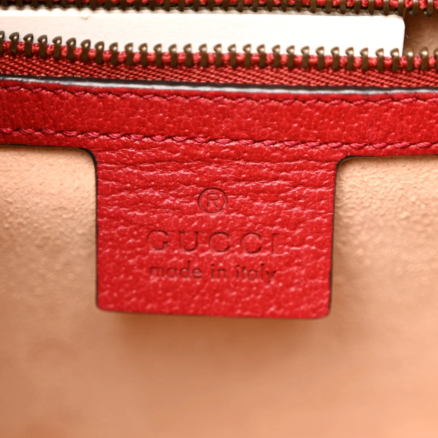 GG Supreme Monogram Small Queen Margaret Top Handle Bag Red - Image 6