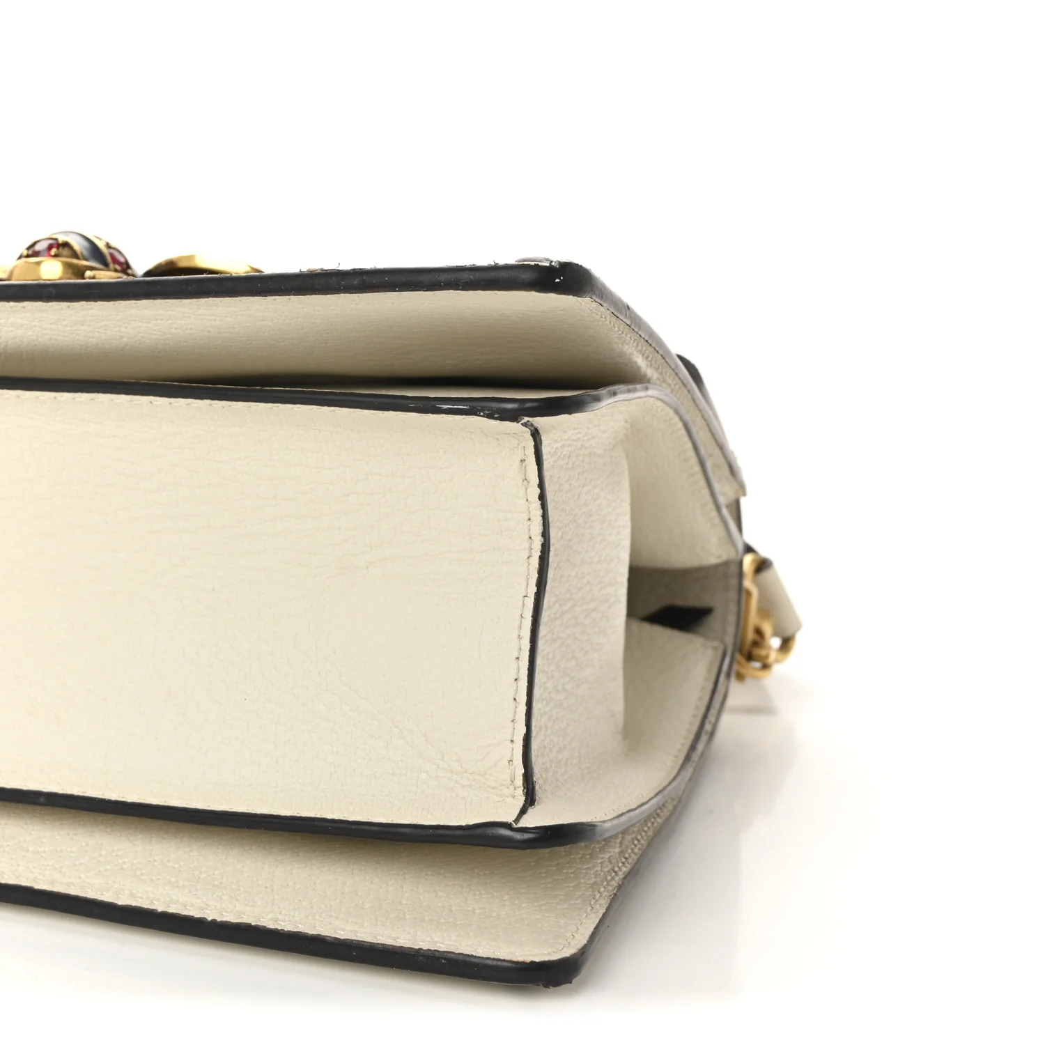 GG Supreme Monogram Small Queen Margaret Top Handle Bag White - Image 10