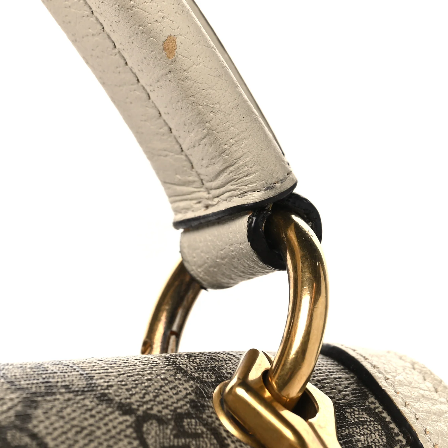 GG Supreme Monogram Small Queen Margaret Top Handle Bag White - Image 13