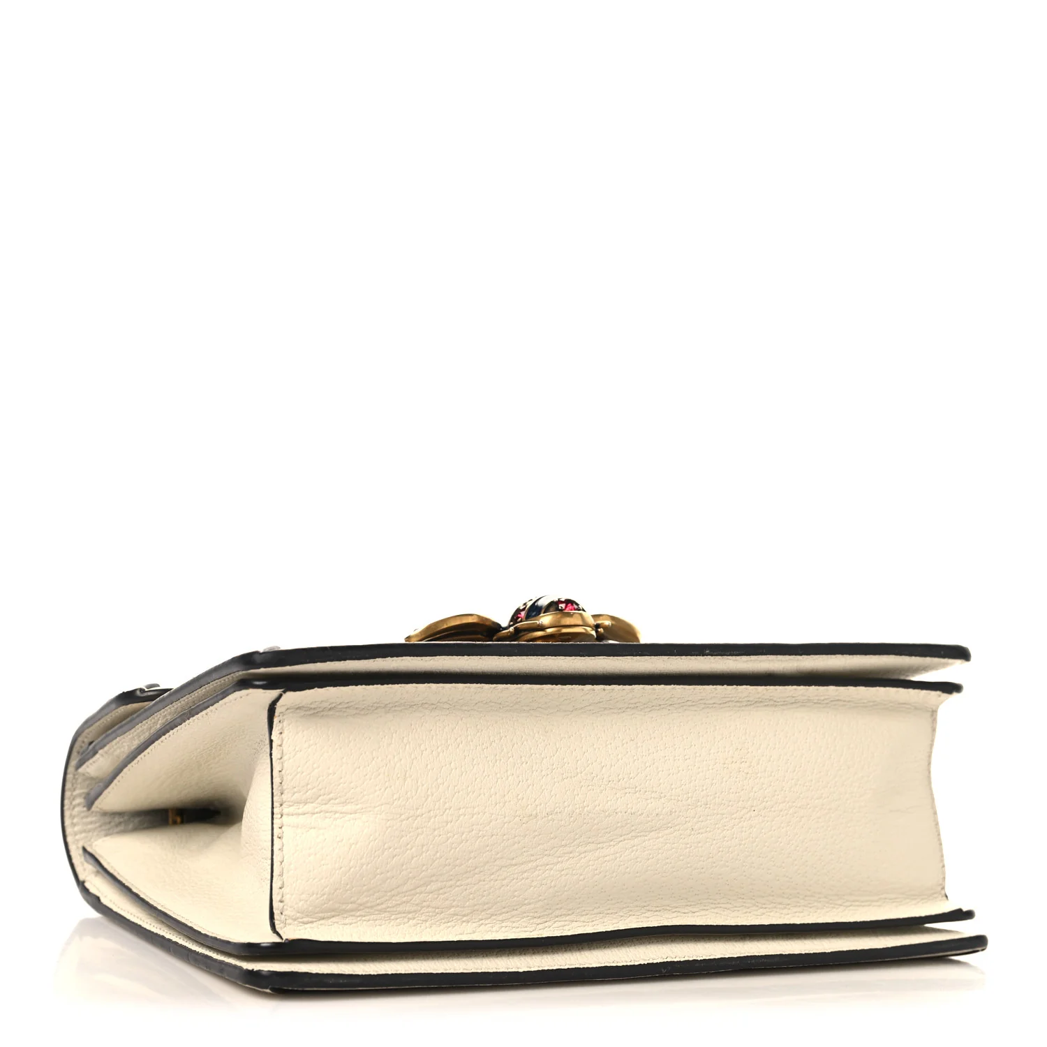 GG Supreme Monogram Small Queen Margaret Top Handle Bag White - Image 4