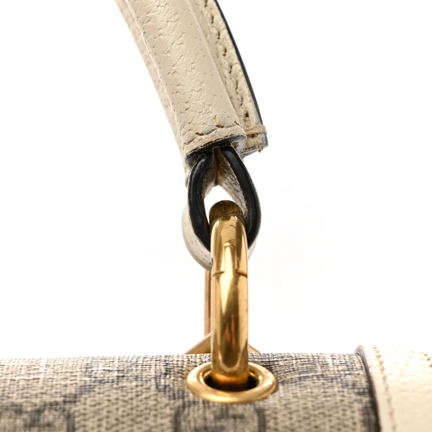 GG Supreme Monogram Small Queen Margaret Top Handle Bag White - Image 11