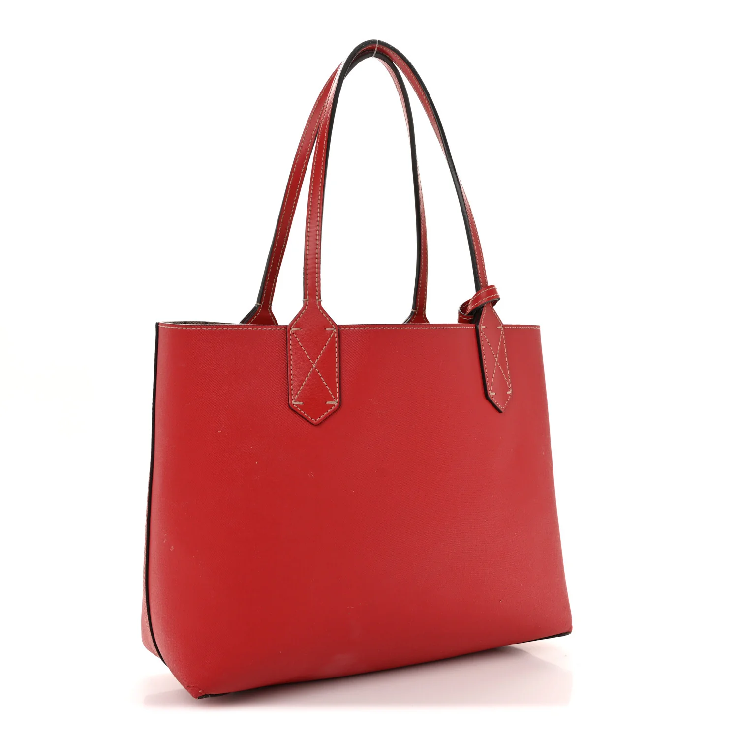 GG Supreme Monogram Small Reversible Tote Beige Red - Image 4