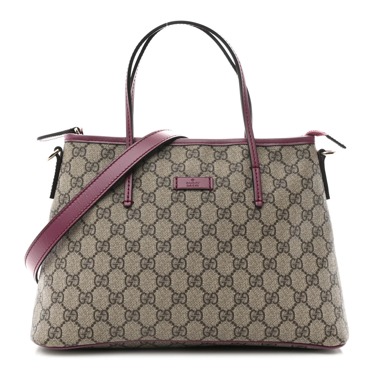 GG Supreme Monogram Small Zippered Tote Beige New Rosette