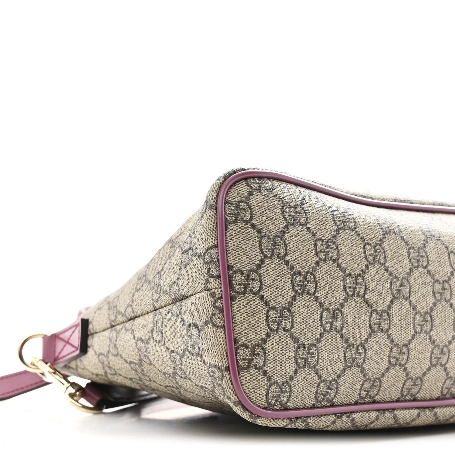 GG Supreme Monogram Small Zippered Tote Beige New Rosette - Image 9