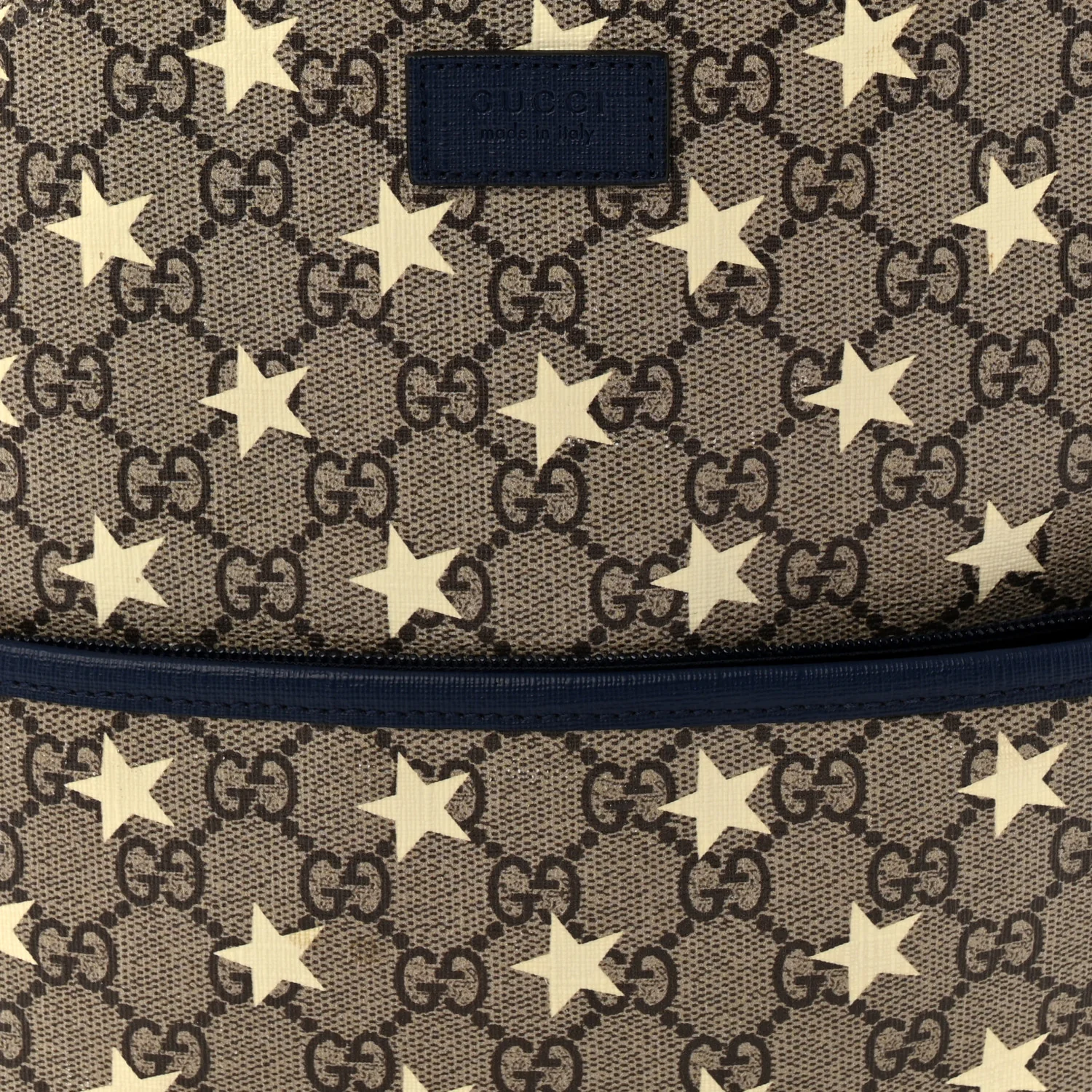 GG Supreme Monogram Stars Childrens Backpack Beige Ebony Yellow Royal - Image 8
