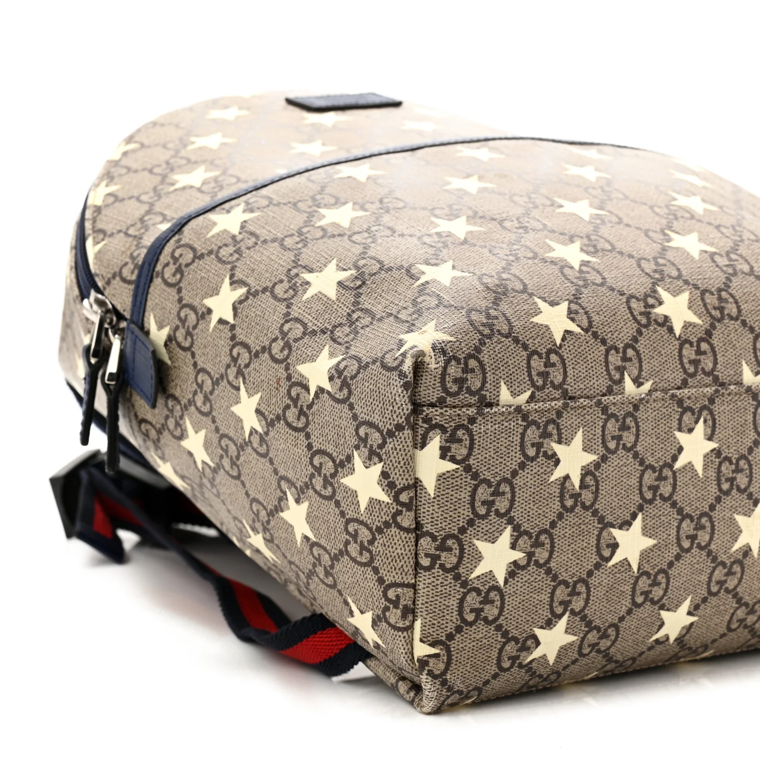 GG Supreme Monogram Stars Childrens Backpack Beige Ebony Yellow Royal - Image 9