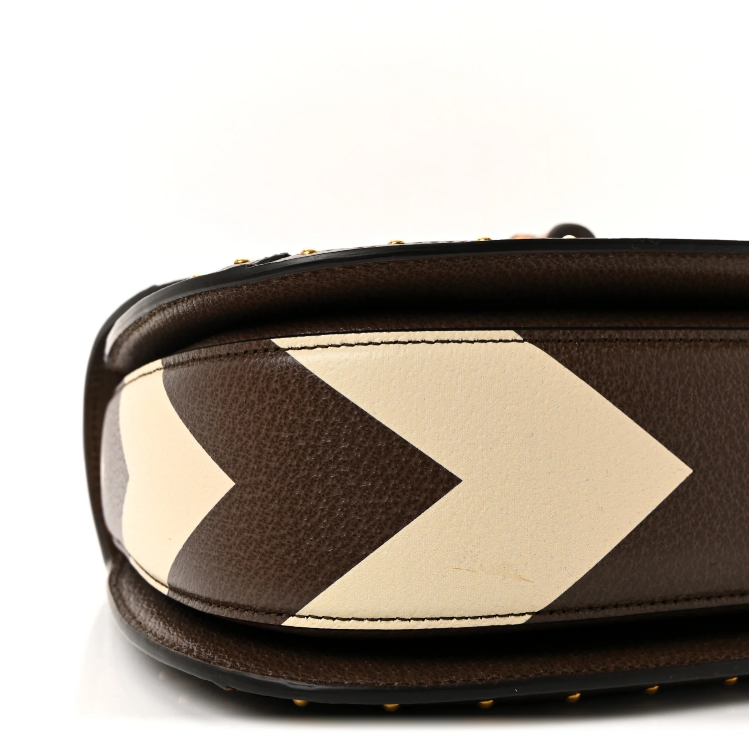 GG Supreme Monogram Studded Calfskin 100 Centennial Geometric Medium Bamboo 1947 Top Handle Bag Beige Ebony Multicolor - Image 8