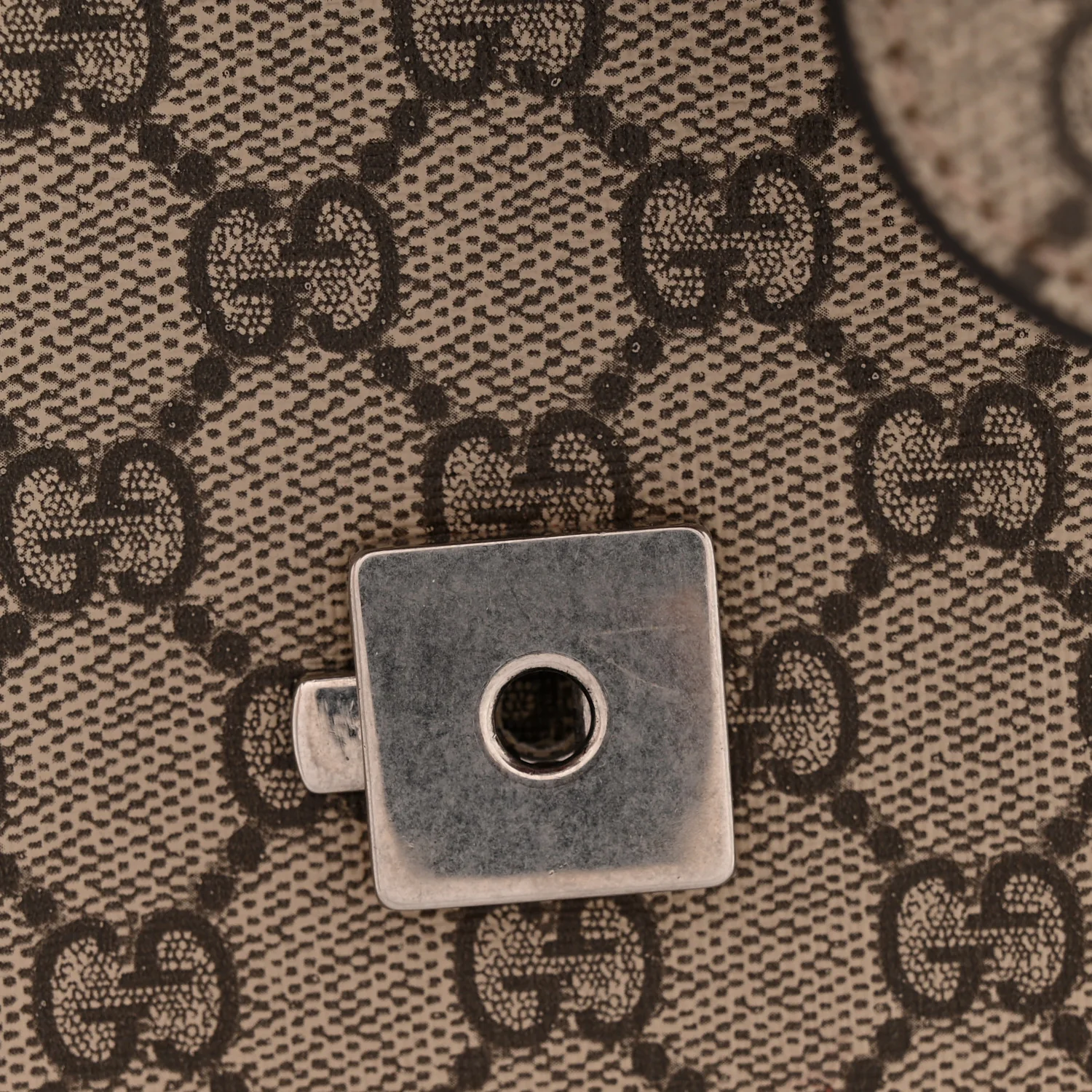 GG Supreme Monogram Suede Cudu Medium Dionysus Shoulder Bag Beige Ebony Vulcanic Red - Image 12