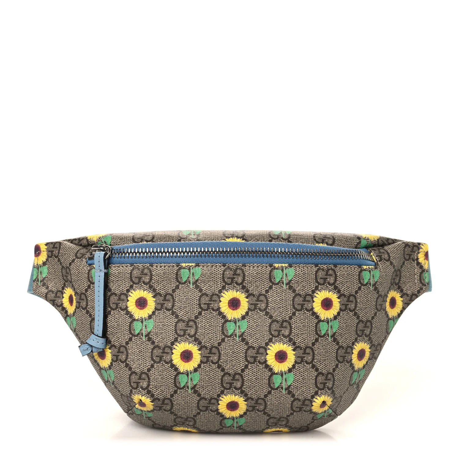 GG Supreme Monogram Sunflower Childrens Belt Bag