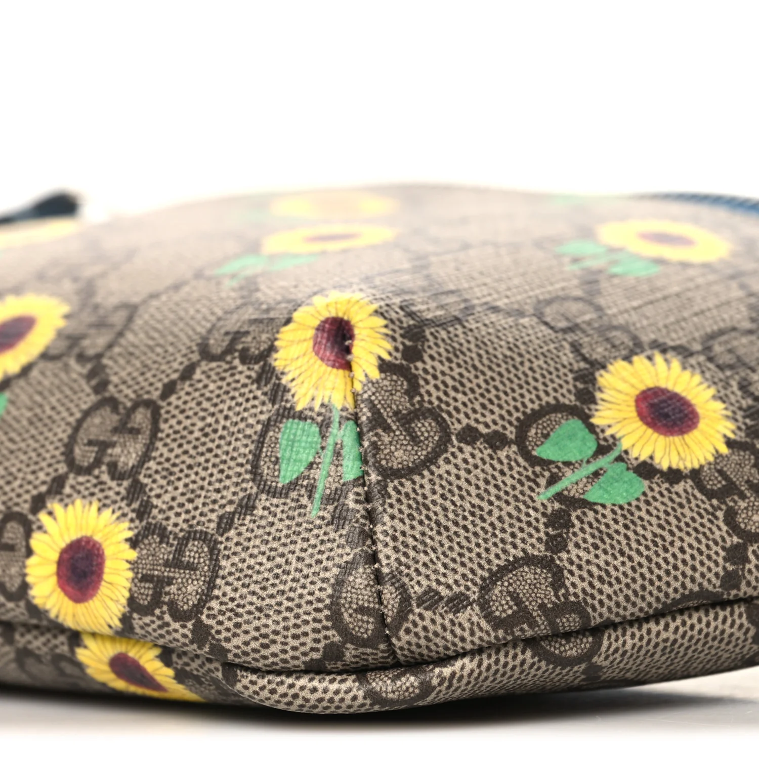 GG Supreme Monogram Sunflower Childrens Belt Bag - Image 10