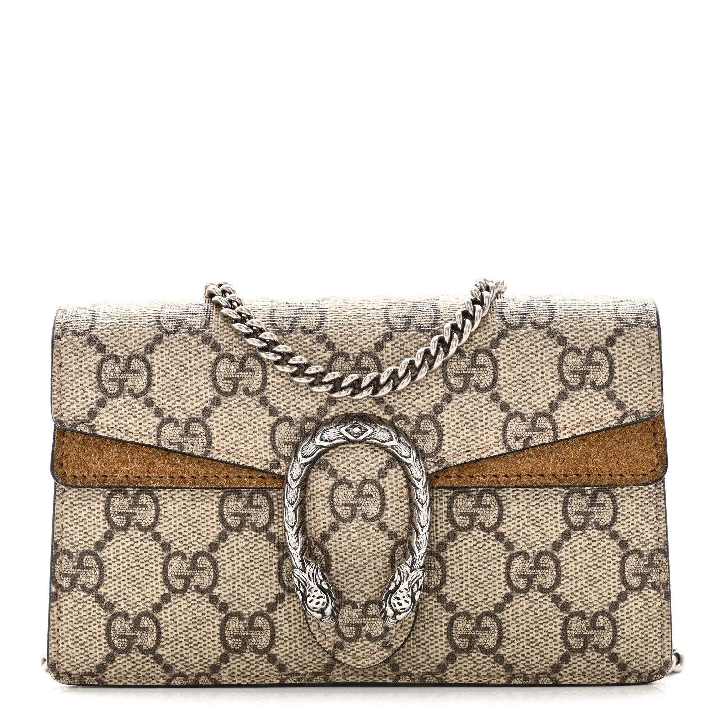 GG Supreme Monogram Super Mini Dionysus Shoulder Bag Taupe - Image 7