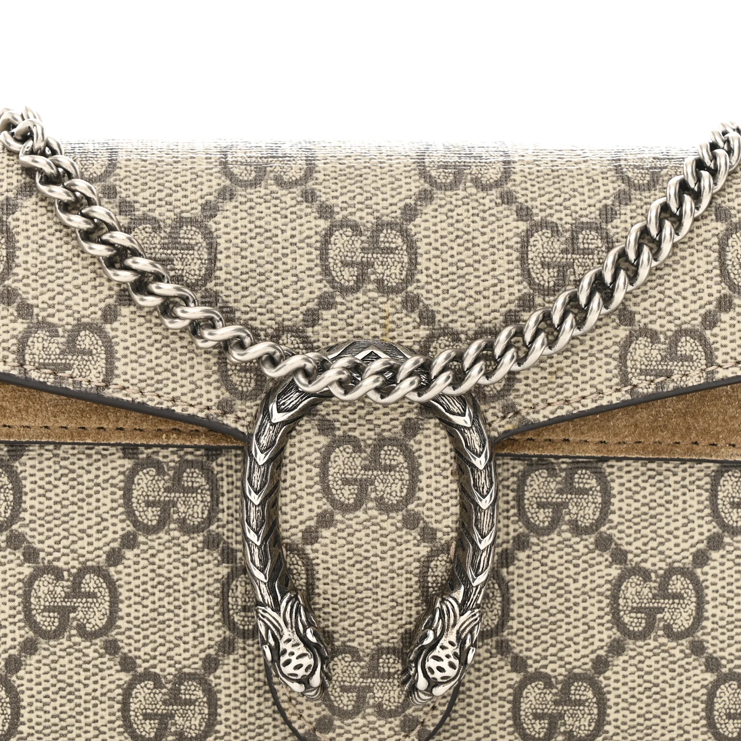 GG Supreme Monogram Super Mini Dionysus Shoulder Bag Taupe - Image 7