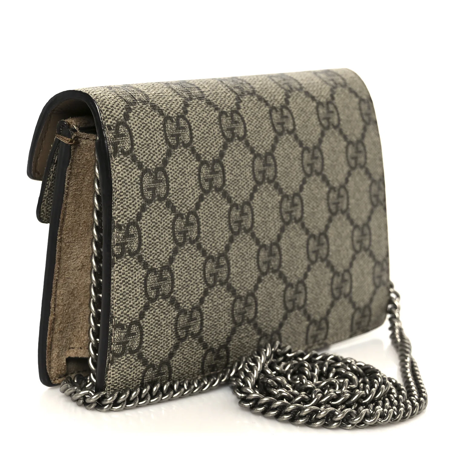 GG Supreme Monogram Super Mini Dionysus Shoulder Bag Taupe - Image 3