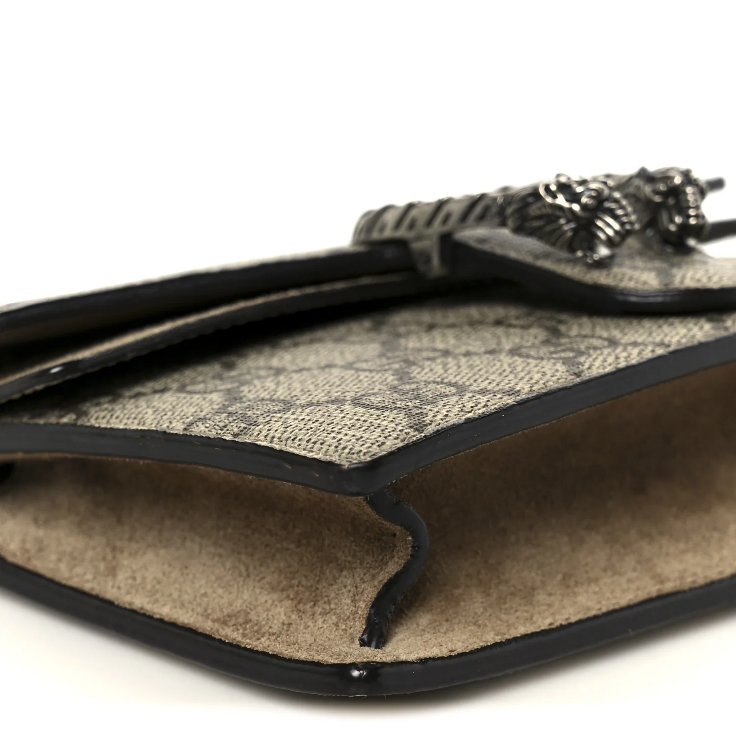 GG Supreme Monogram Super Mini Dionysus Shoulder Bag Taupe - Image 8