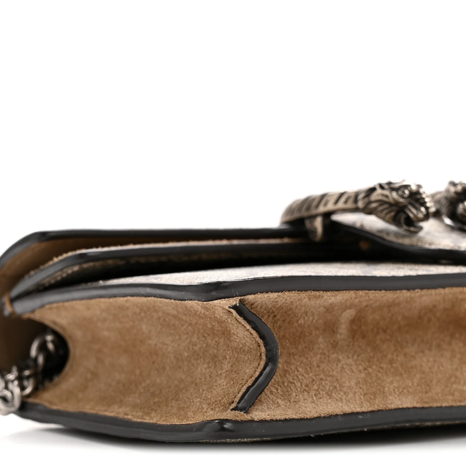 GG Supreme Monogram Super Mini Dionysus Shoulder Bag Taupe - Image 9