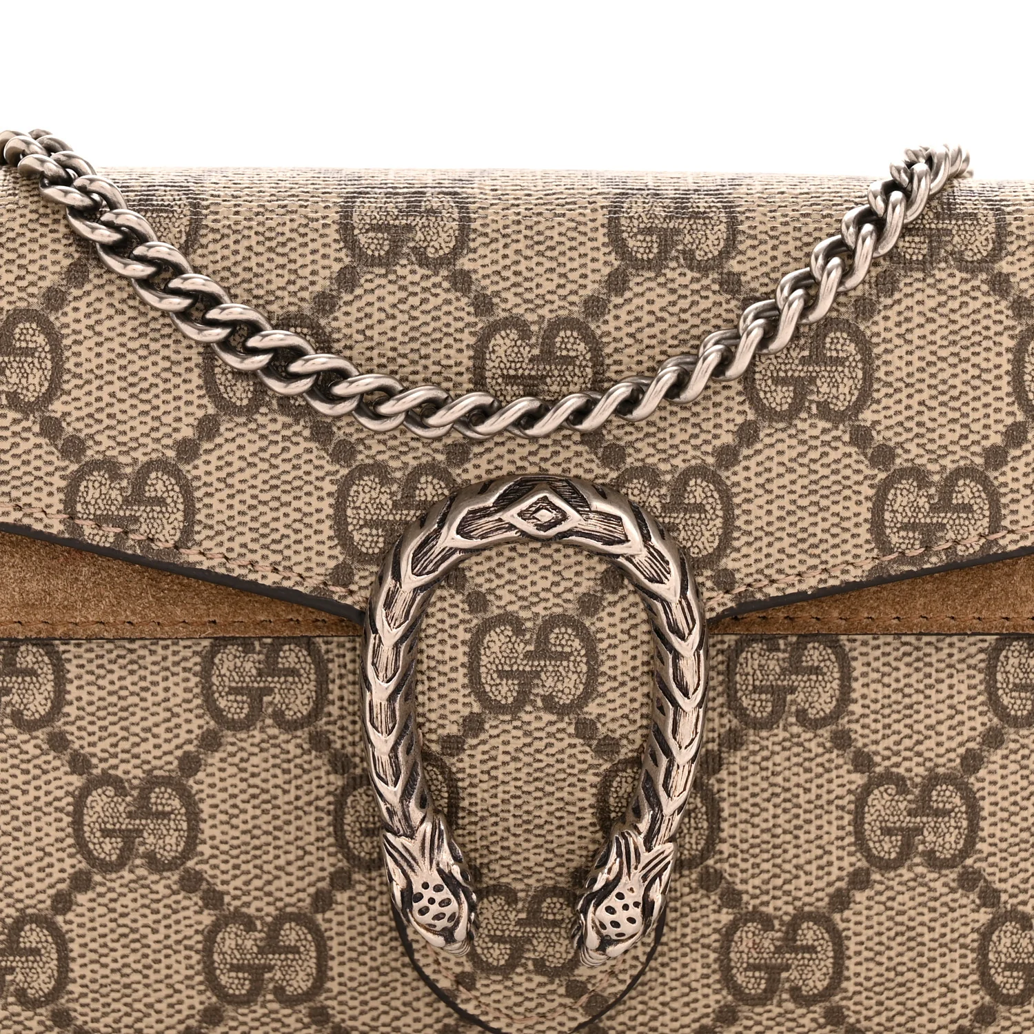GG Supreme Monogram Super Mini Dionysus Shoulder Bag Taupe - Image 7