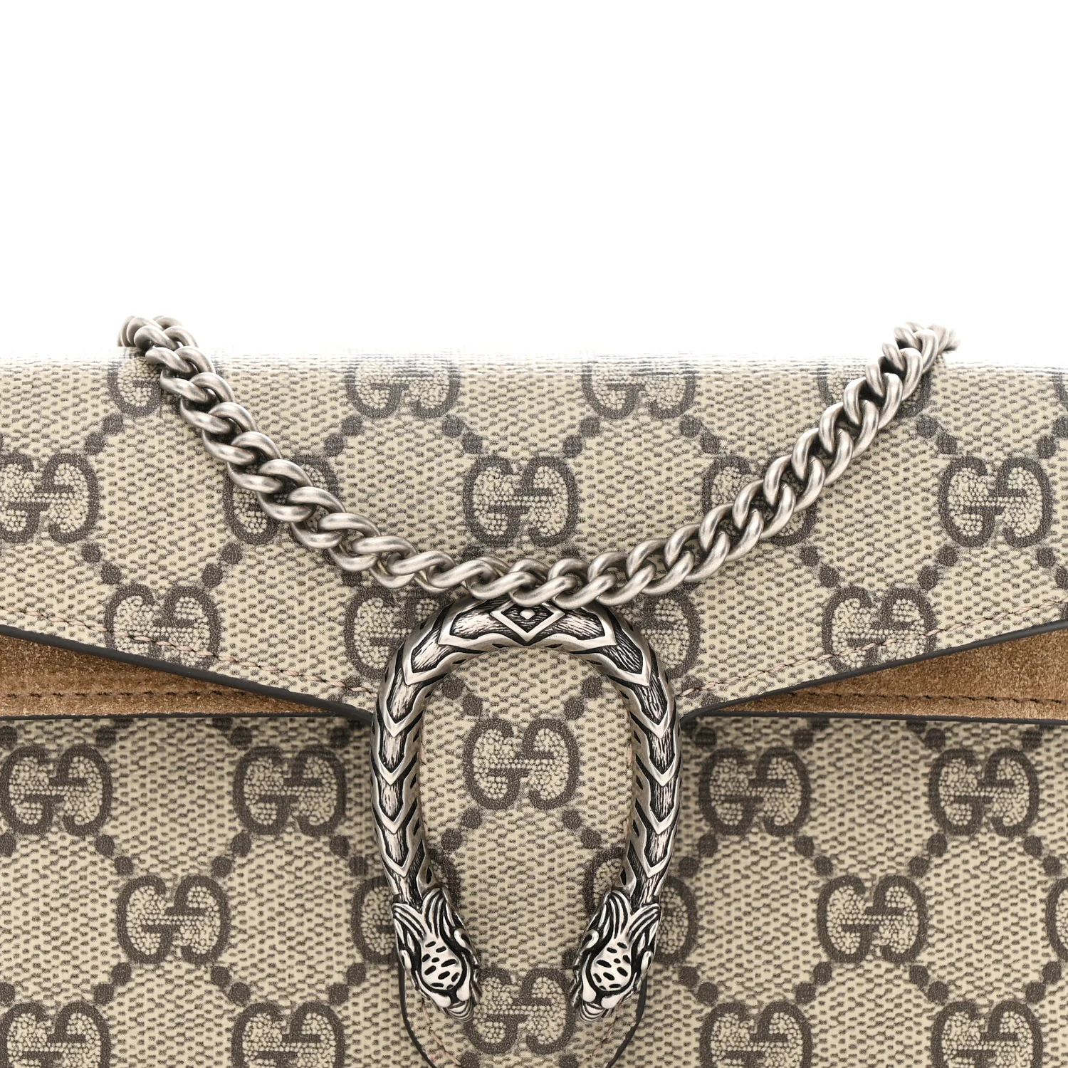 GG Supreme Monogram Super Mini Dionysus Shoulder Bag Taupe - Image 13