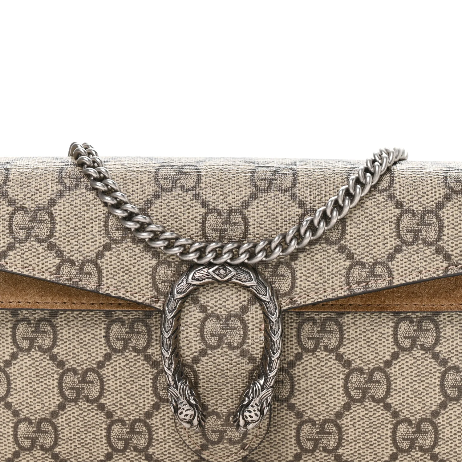 GG Supreme Monogram Super Mini Dionysus Shoulder Bag Taupe - Image 8