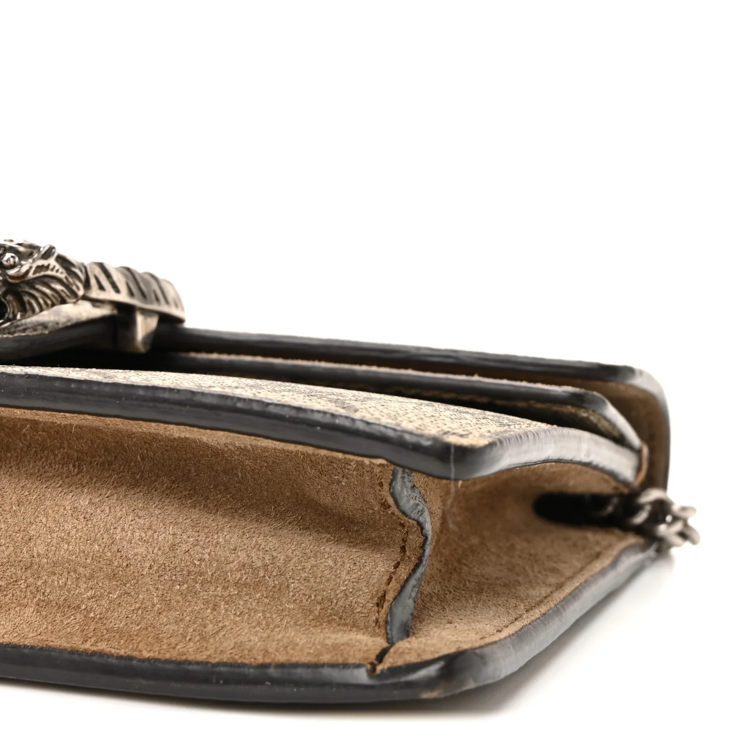 GG Supreme Monogram Super Mini Dionysus Shoulder Bag Taupe - Image 9
