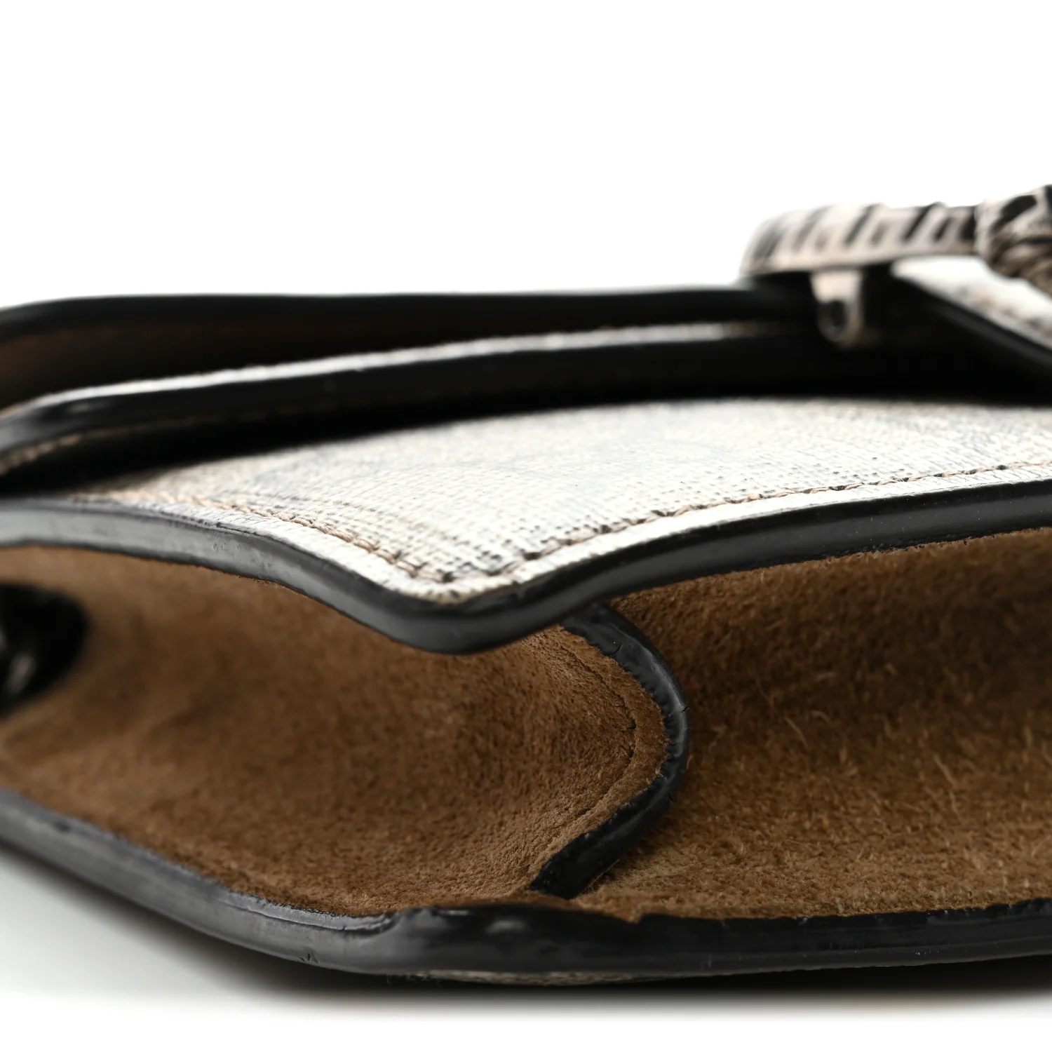 GG Supreme Monogram Super Mini Dionysus Shoulder Bag Taupe - Image 9