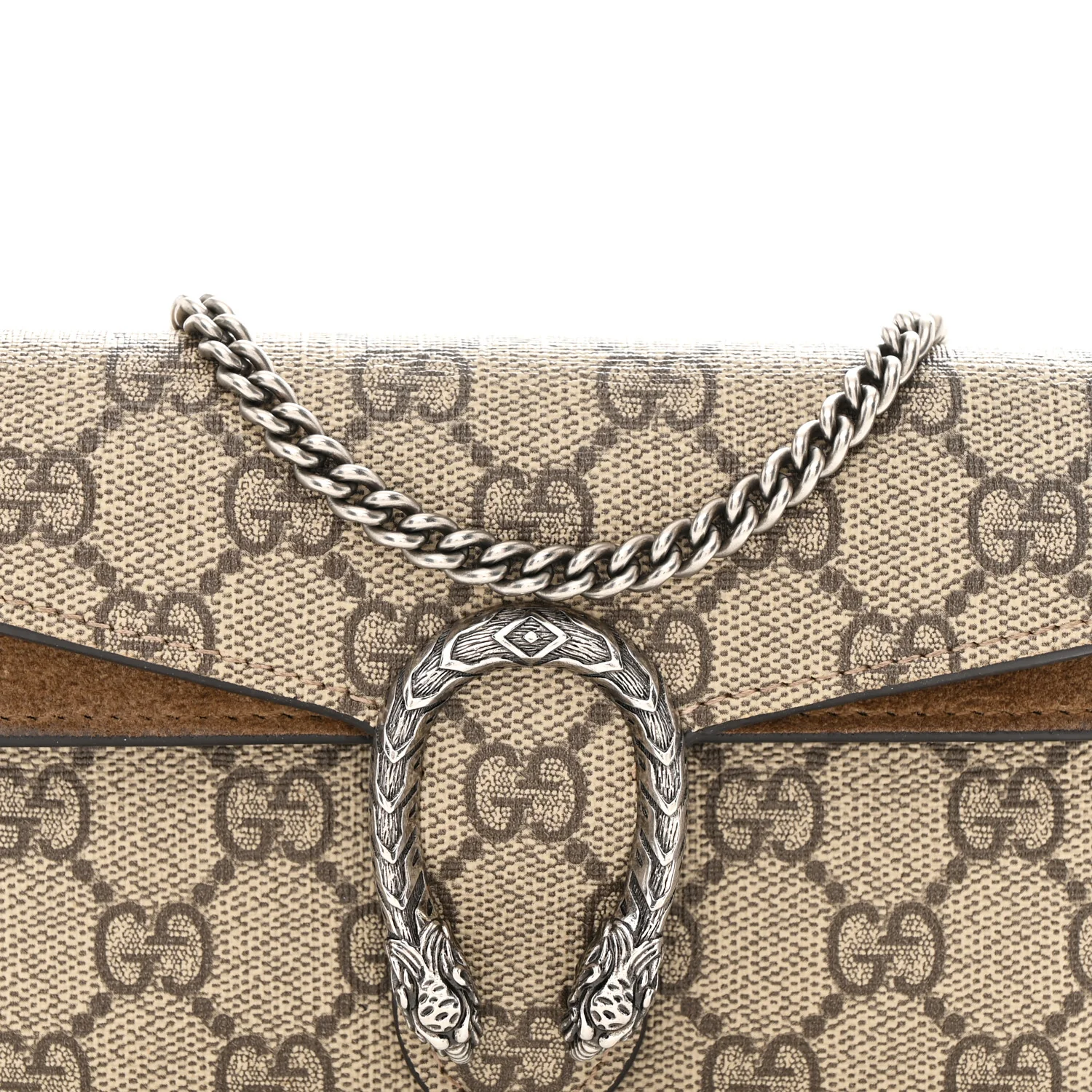 GG Supreme Monogram Super Mini Dionysus Shoulder Bag Taupe - Image 12