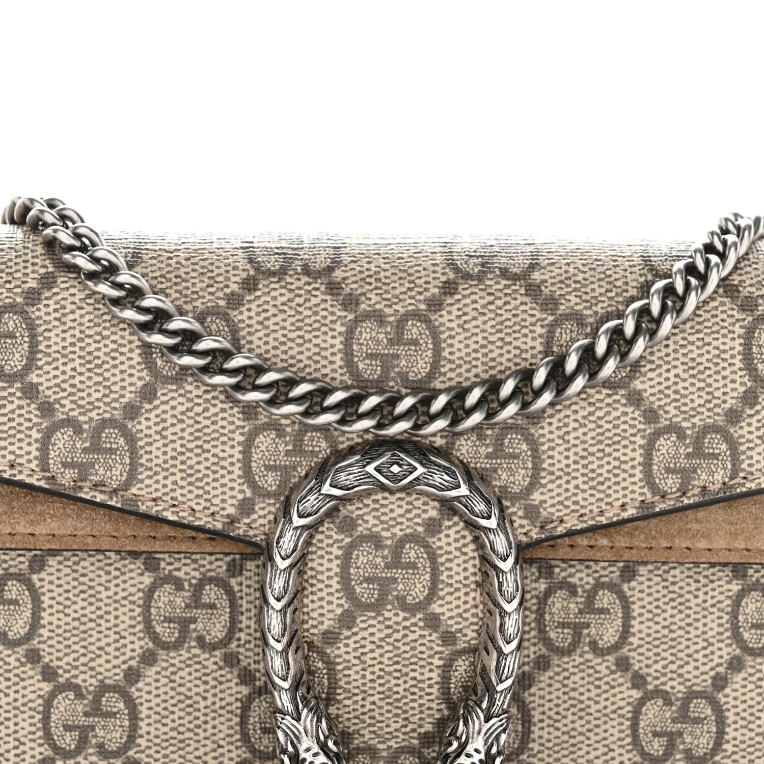 GG Supreme Monogram Super Mini Dionysus Shoulder Bag Taupe - Image 19