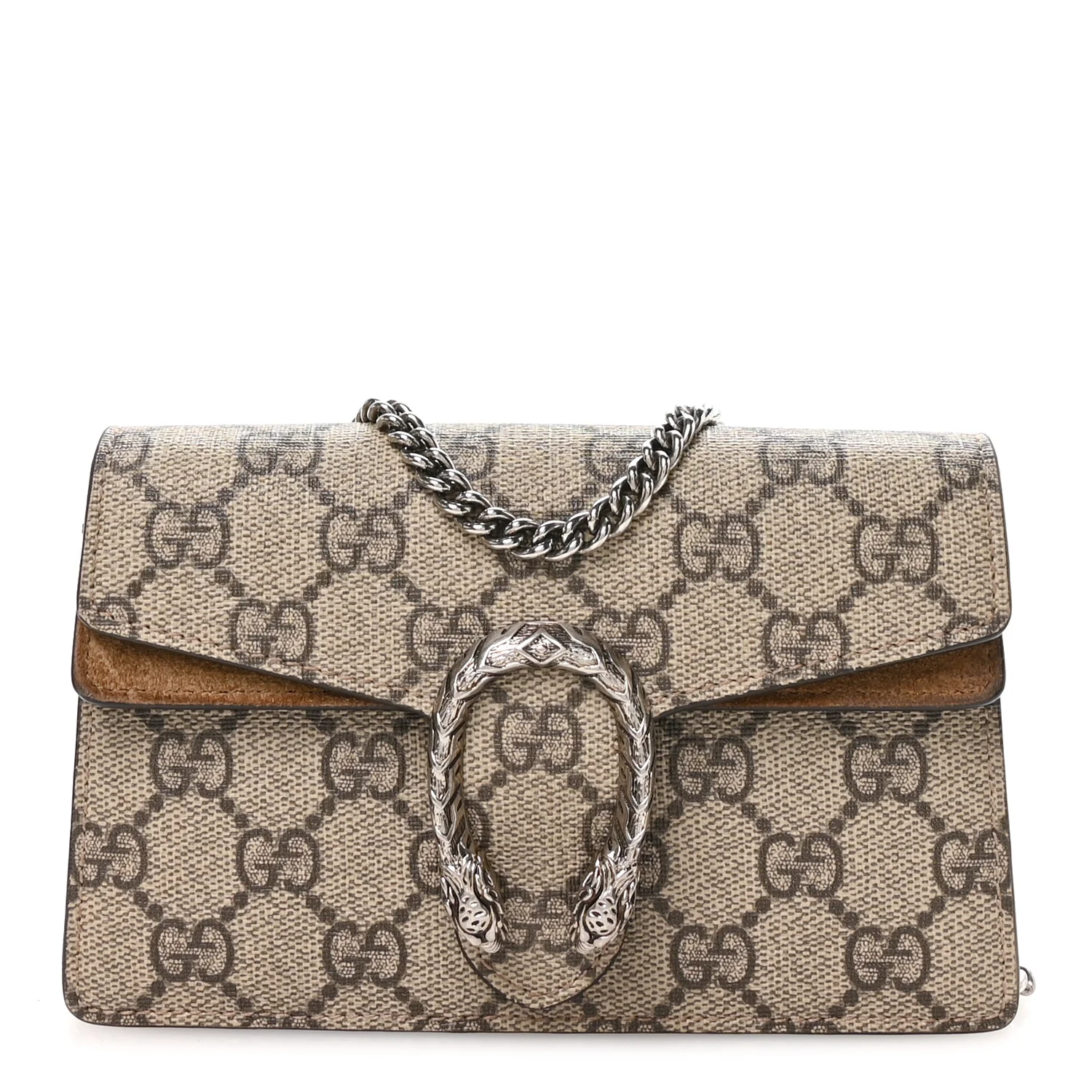 GG Supreme Monogram Super Mini Dionysus Shoulder Bag Taupe - Image 2