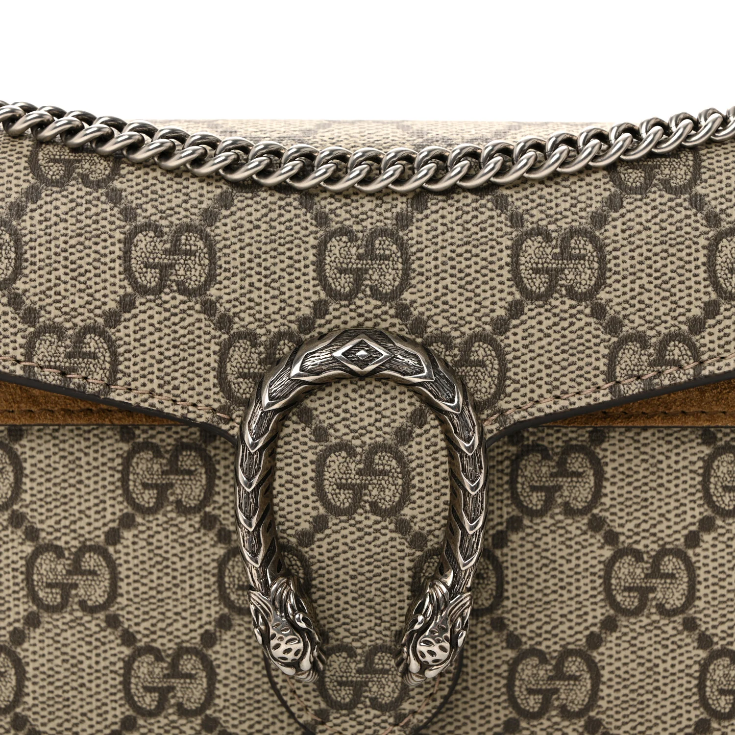 GG Supreme Monogram Super Mini Dionysus Shoulder Bag Taupe - Image 8