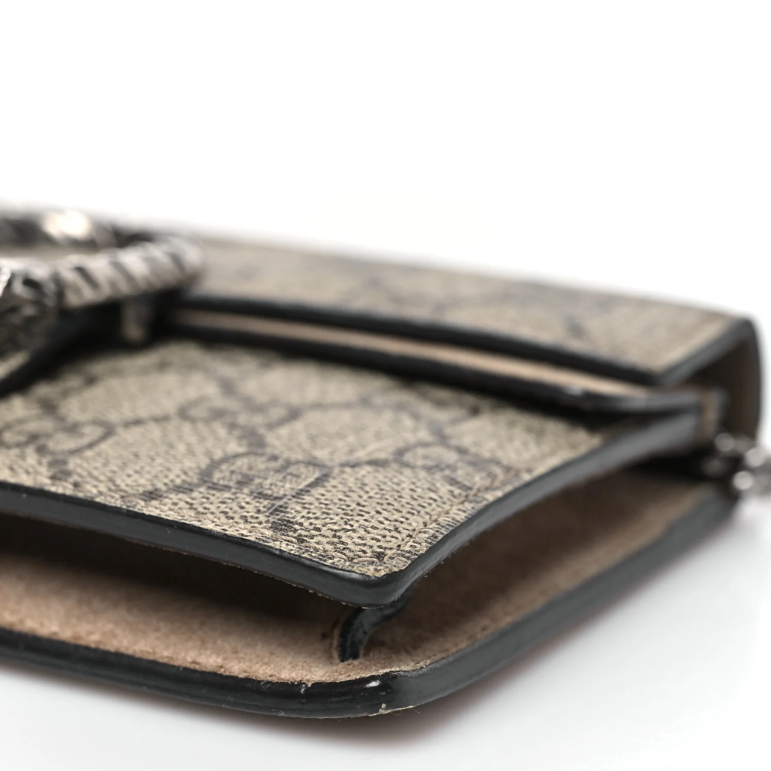 GG Supreme Monogram Super Mini Dionysus Shoulder Bag Taupe - Image 9