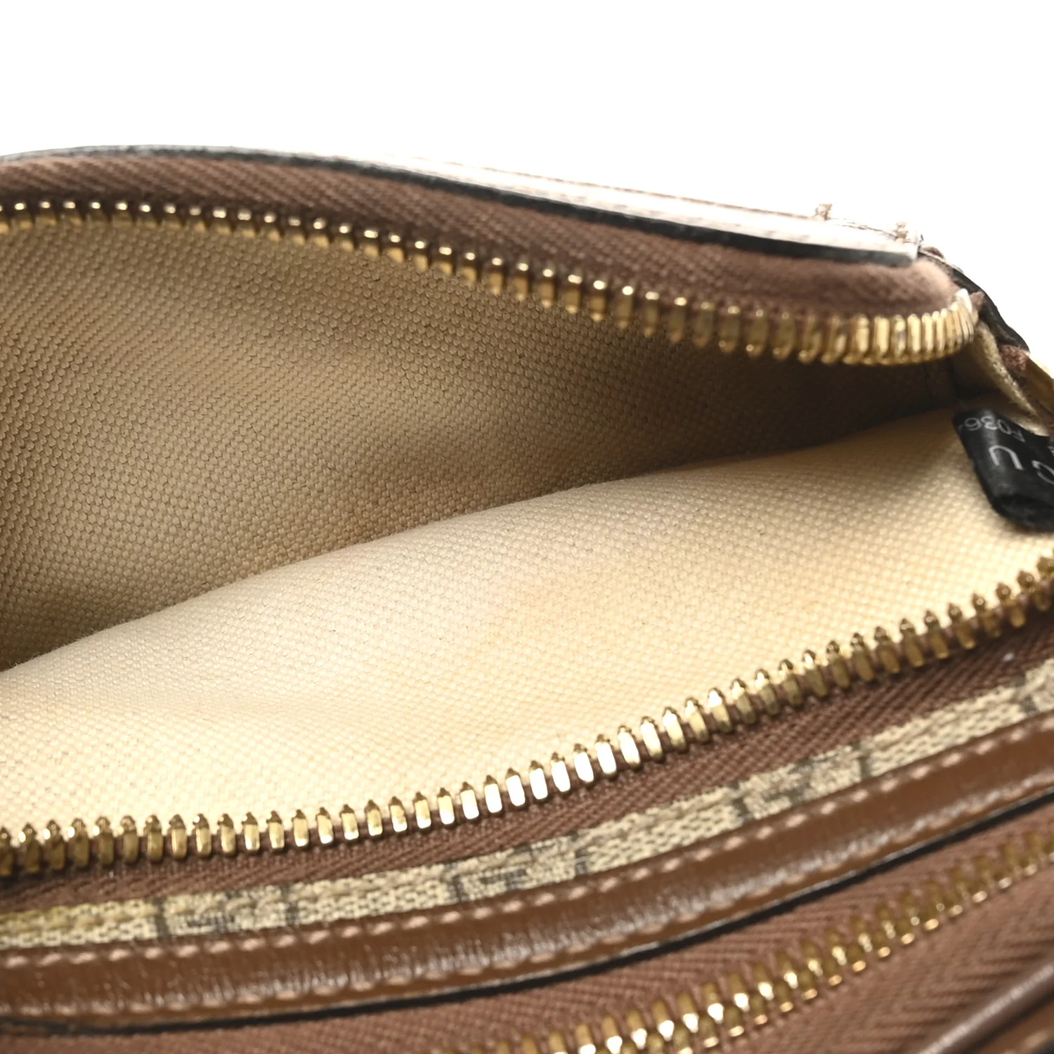 GG Supreme Monogram Textured Calfskin Retro Interlocking G Belt Bag Beige Ebony Brown Sugar - Image 6
