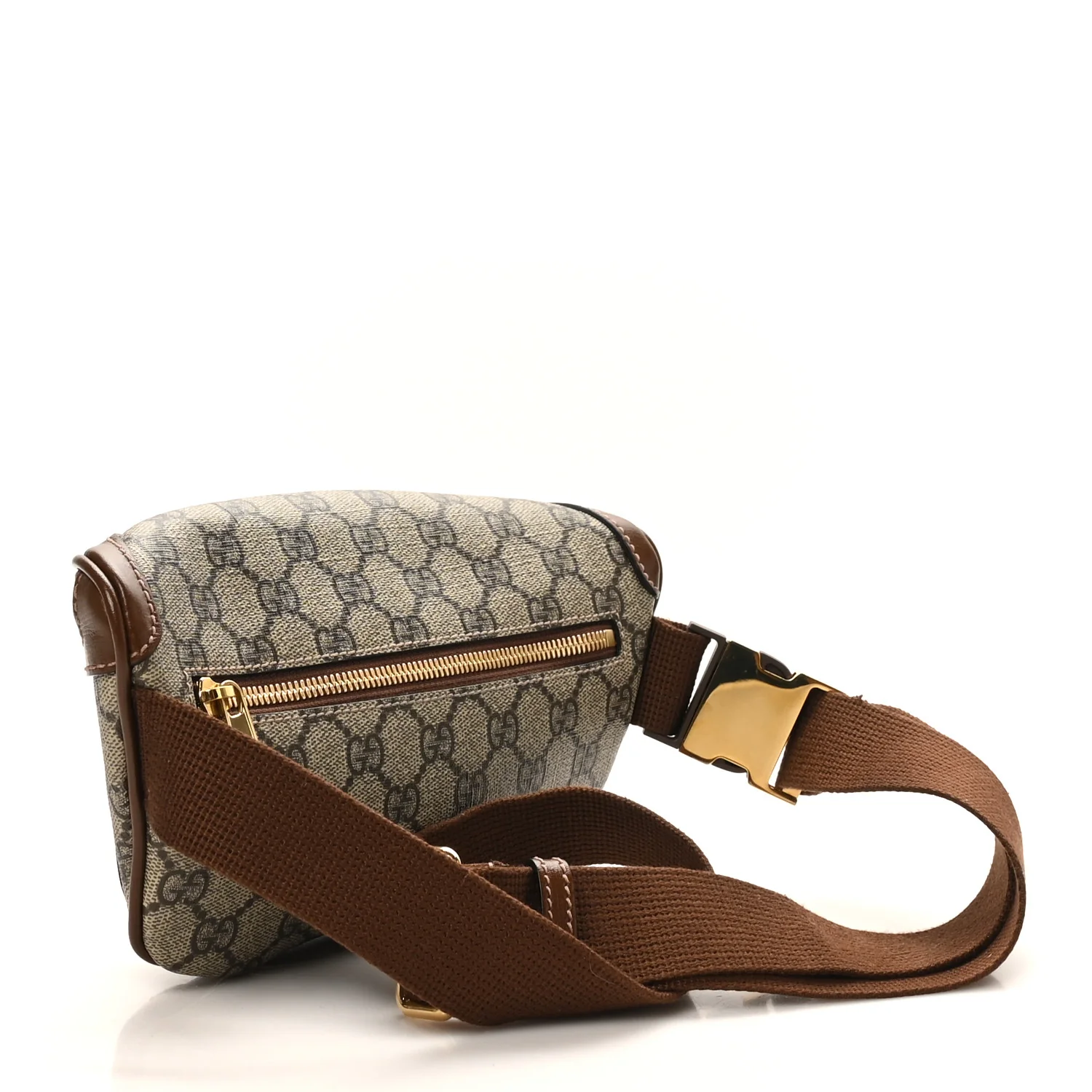 GG Supreme Monogram Textured Calfskin Retro Interlocking G Belt Bag Beige Ebony Brown Sugar - Image 2