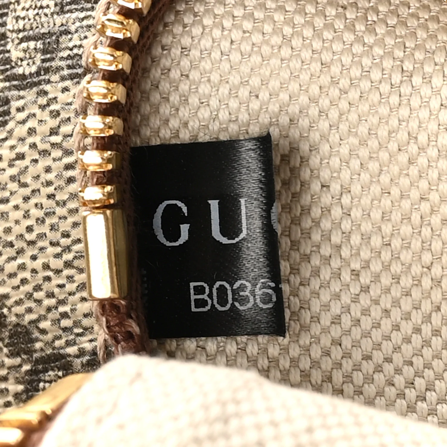 GG Supreme Monogram Textured Calfskin Retro Interlocking G Belt Bag Beige Ebony Brown Sugar - Image 7