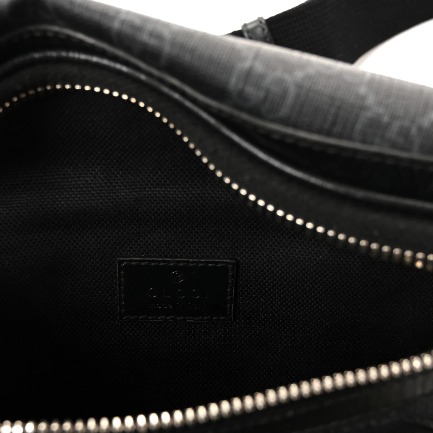 GG Supreme Monogram Textured Calfskin Retro Interlocking G Belt Bag Black - Image 6