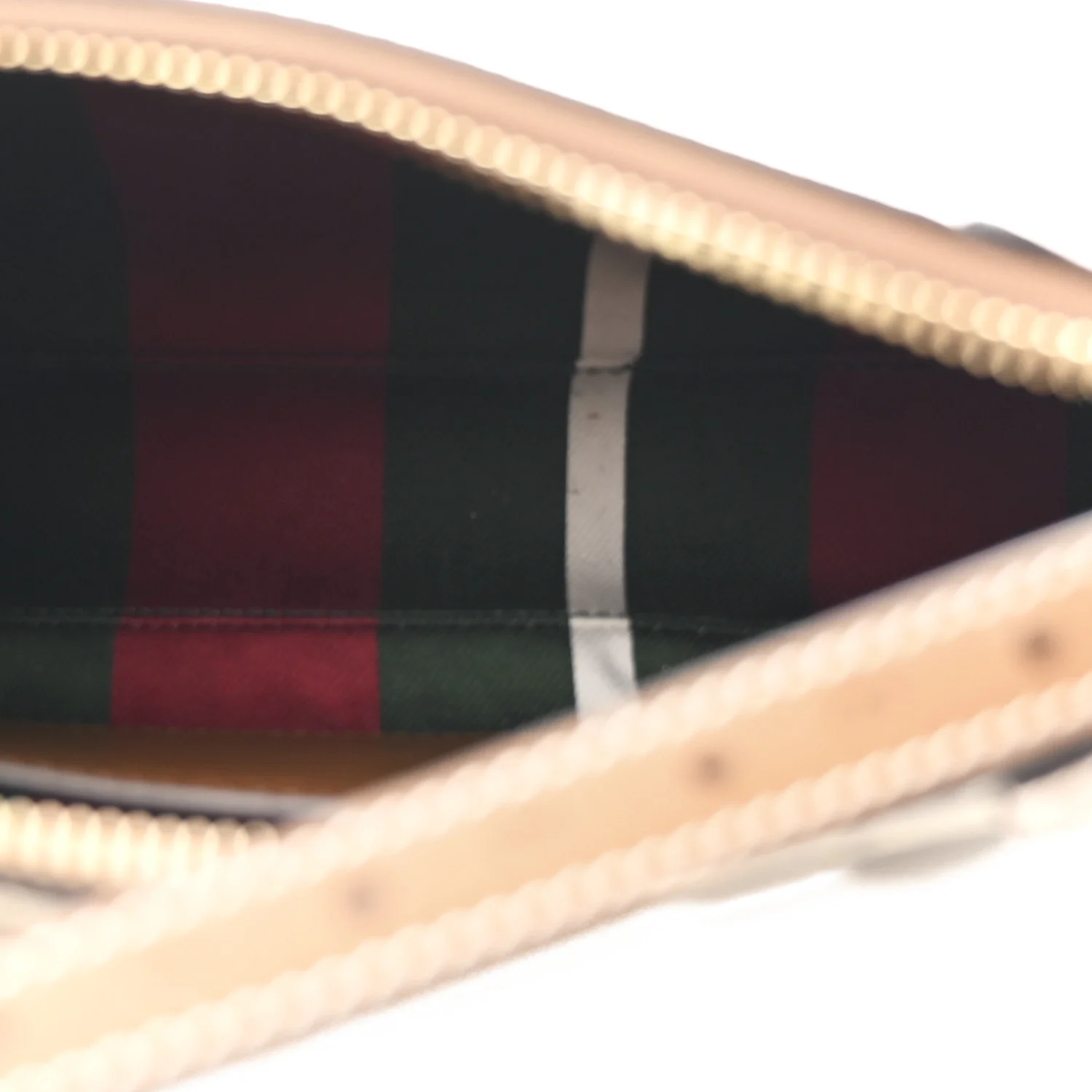 GG Supreme Monogram Textured Calfskin Small Emblem Shoulder Bag Beige Dark Brown - Image 5