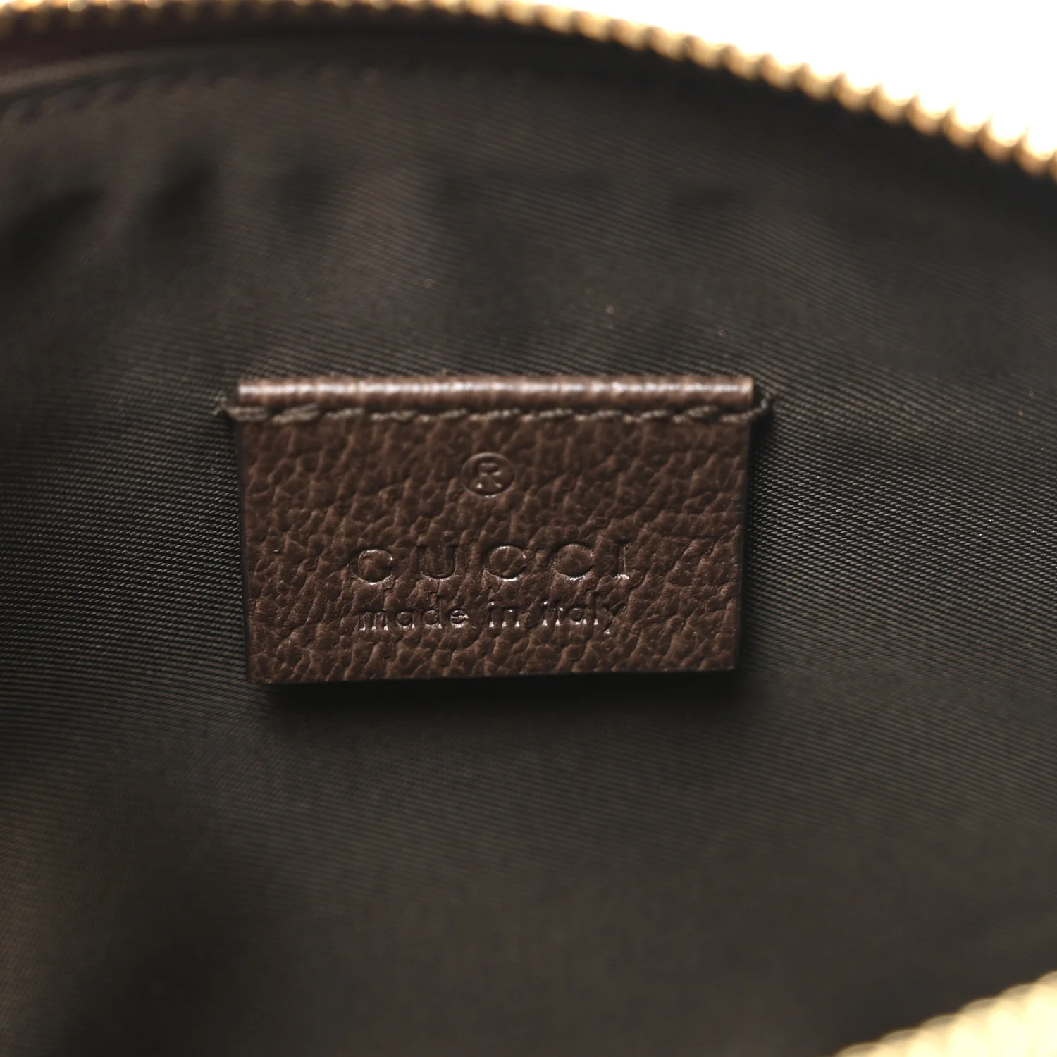 GG Supreme Monogram Textured Calfskin Web Medium Ophidia Cosmetic Case Beige Ebony New Acero - Image 6