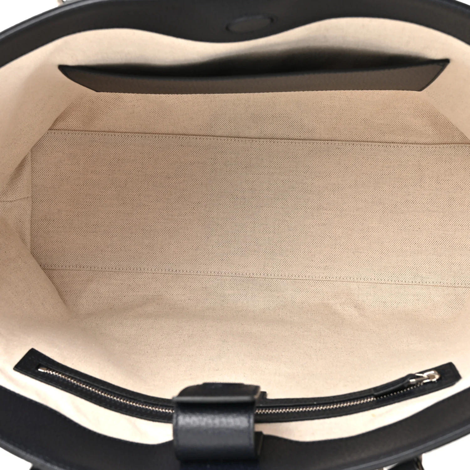 GG Supreme Monogram Textured Calfskin Web Medium Ophidia Shopping Tote Beige Blue - Image 5