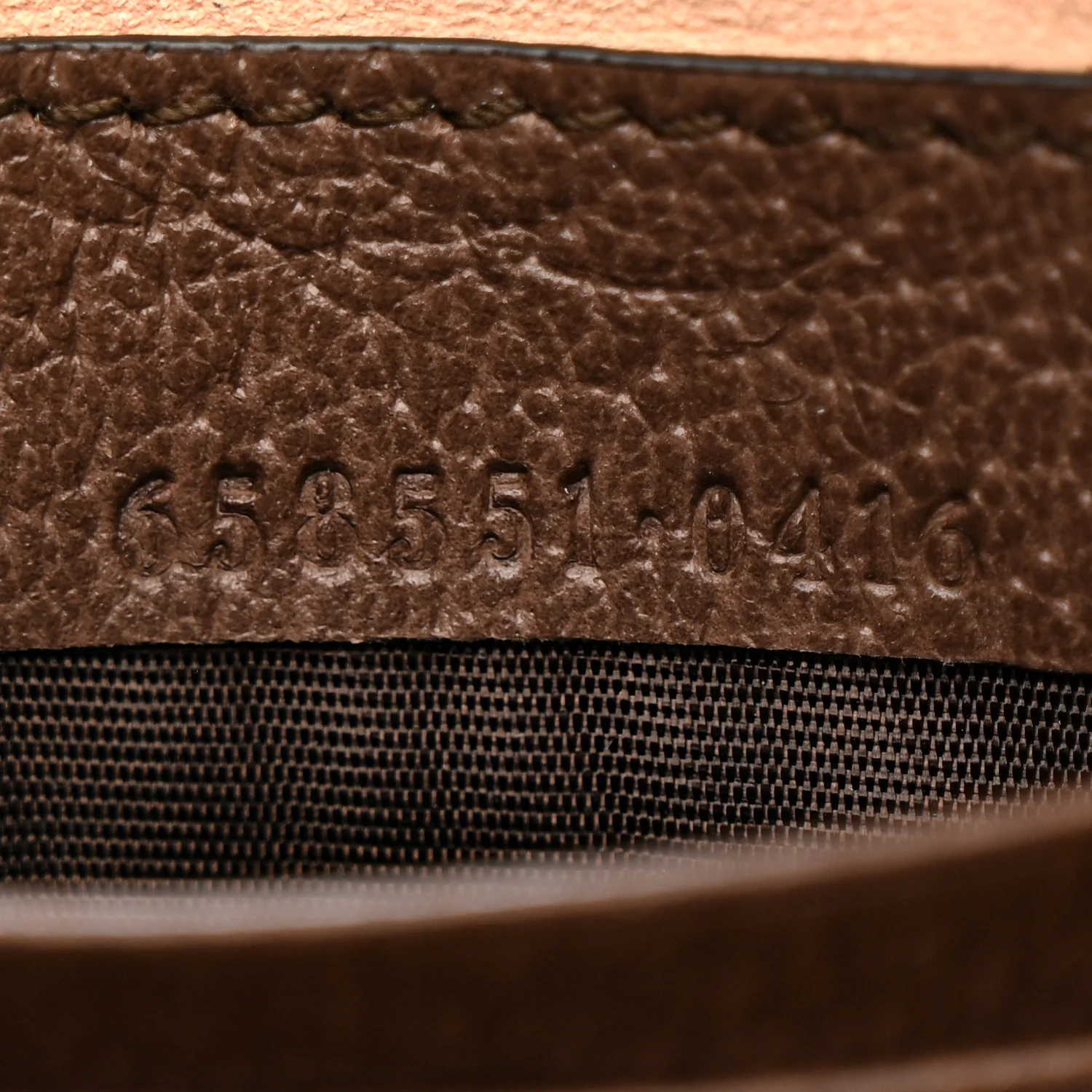 GG Supreme Monogram Textured Calfskin Web Mini Ophidia Half Moon Hobo Beige Ebony New Acero - Image 7