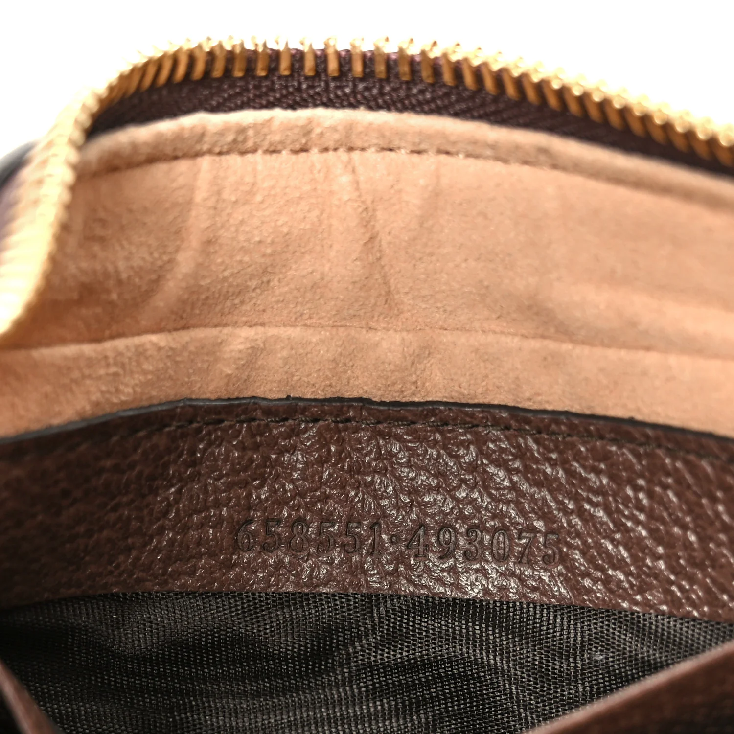 GG Supreme Monogram Textured Calfskin Web Mini Ophidia Half Moon Hobo Beige Ebony New Acero - Image 7