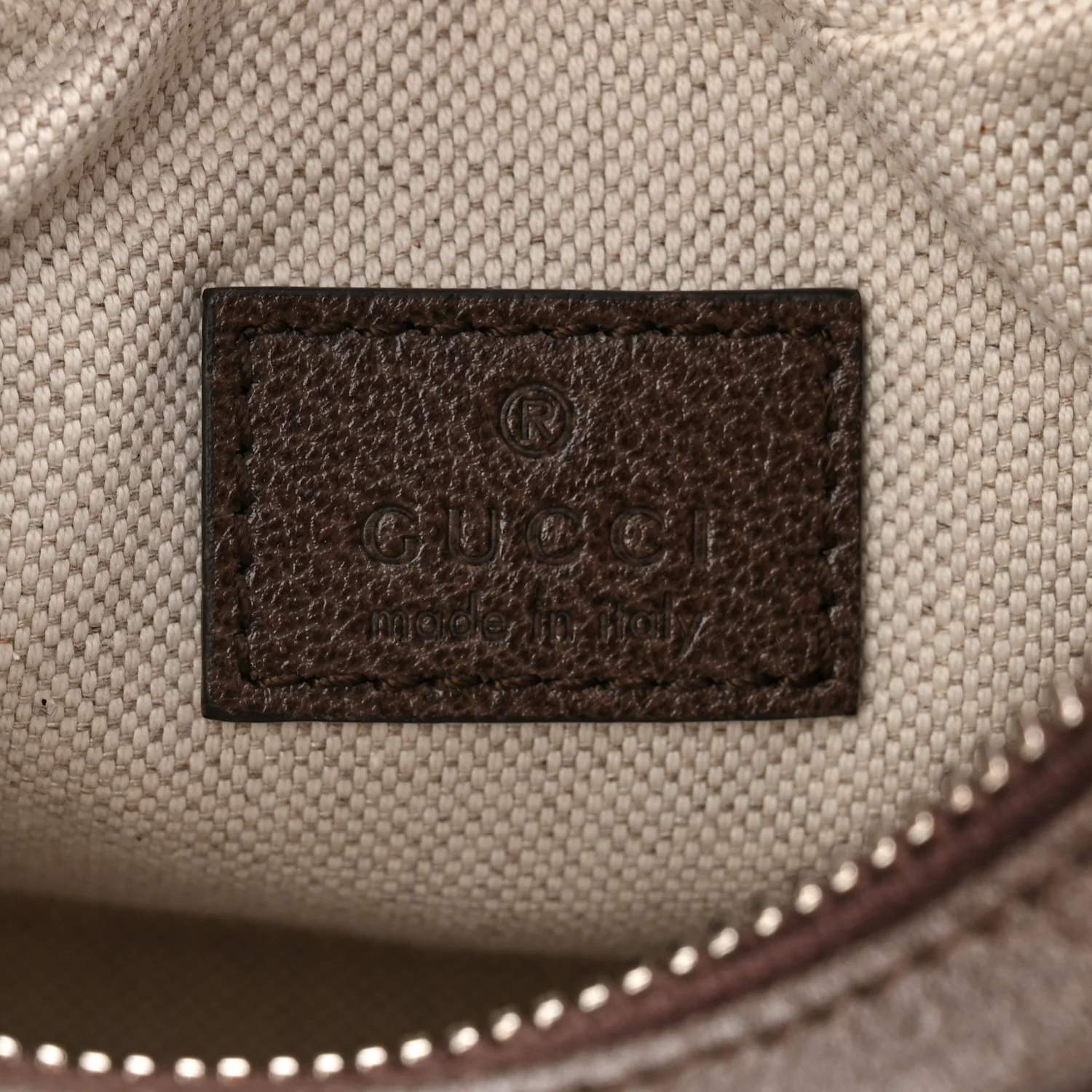 GG Supreme Monogram Textured Calfskin Web Small Attache Shoulder Bag Beige Ebony New Acero - Image 6