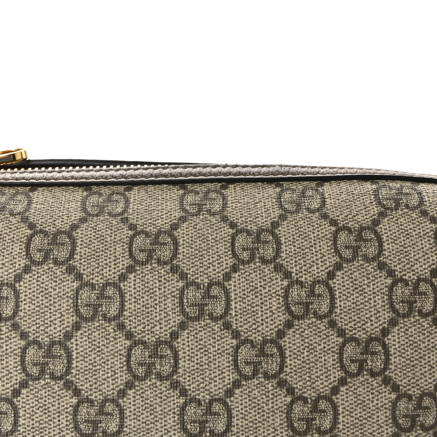 GG Supreme Monogram Textured Calfskin Web Super Mini Ophidia Shoulder Bag Beige Ebony New Acero - Image 7