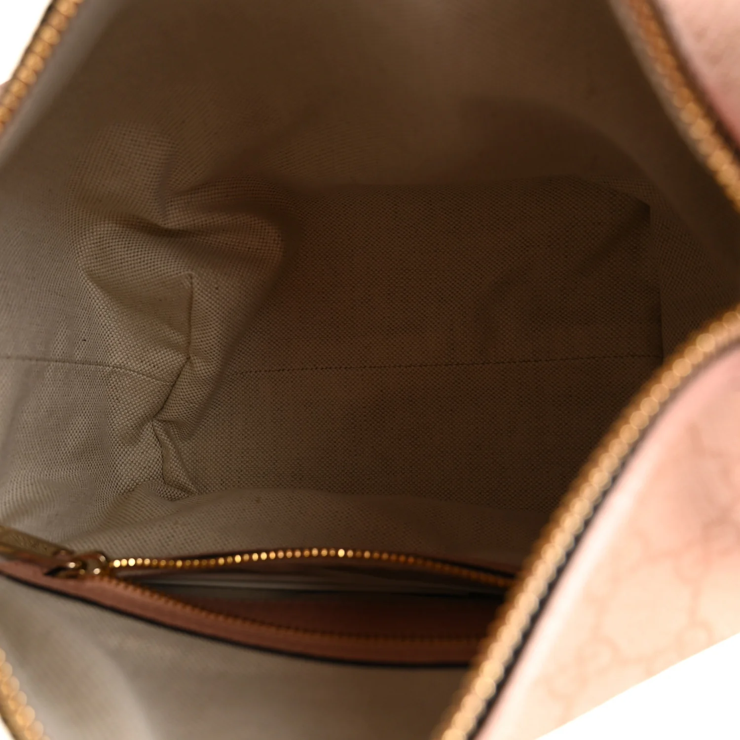 GG Supreme Monogram Textured Calfskin Web Super Mini Ophidia Shoulder Bag Pink - Image 5