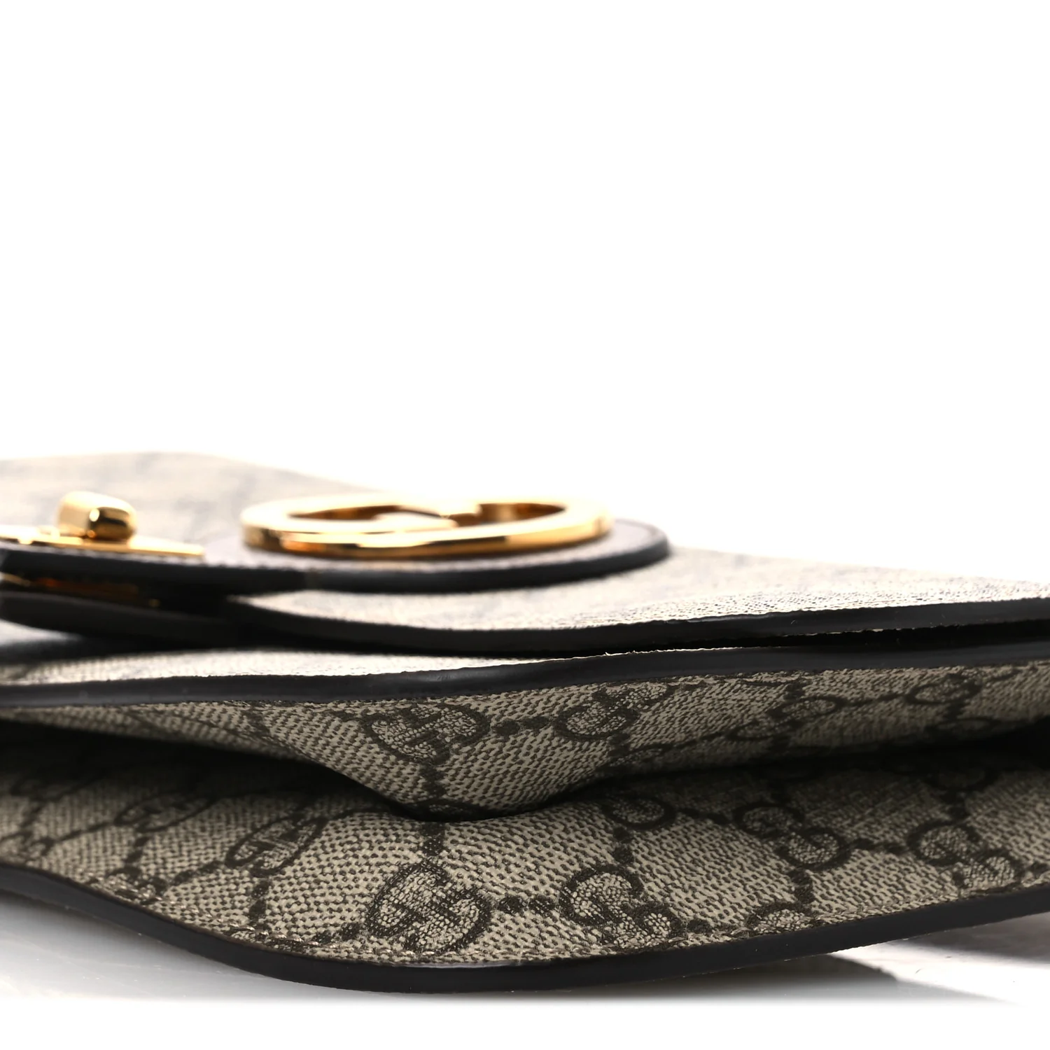 GG Supreme Monogram Textured Dollar Calfskin Blondie Belt Bag Beige Ebony New Acero - Image 10