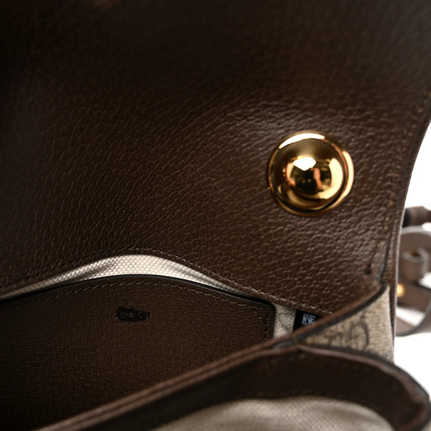 GG Supreme Monogram Textured Dollar Calfskin Mini Blondie Chain Shoulder Flap Bag Beige Ebony New Acero - Image 5