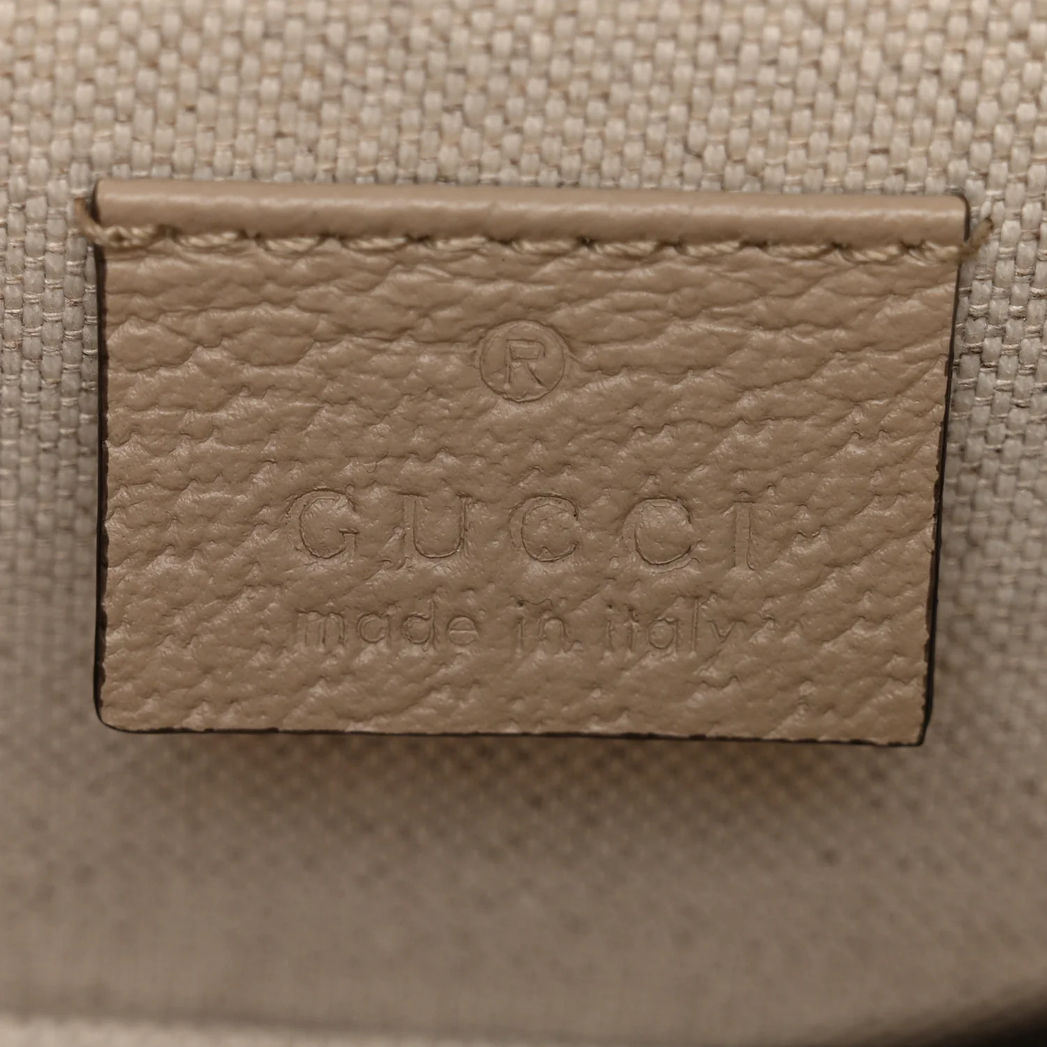 GG Supreme Monogram Textured Dollar Calfskin Mini Horsebit 1955 Shoulder Bag Beige Mystic White Oatmeal - Image 6
