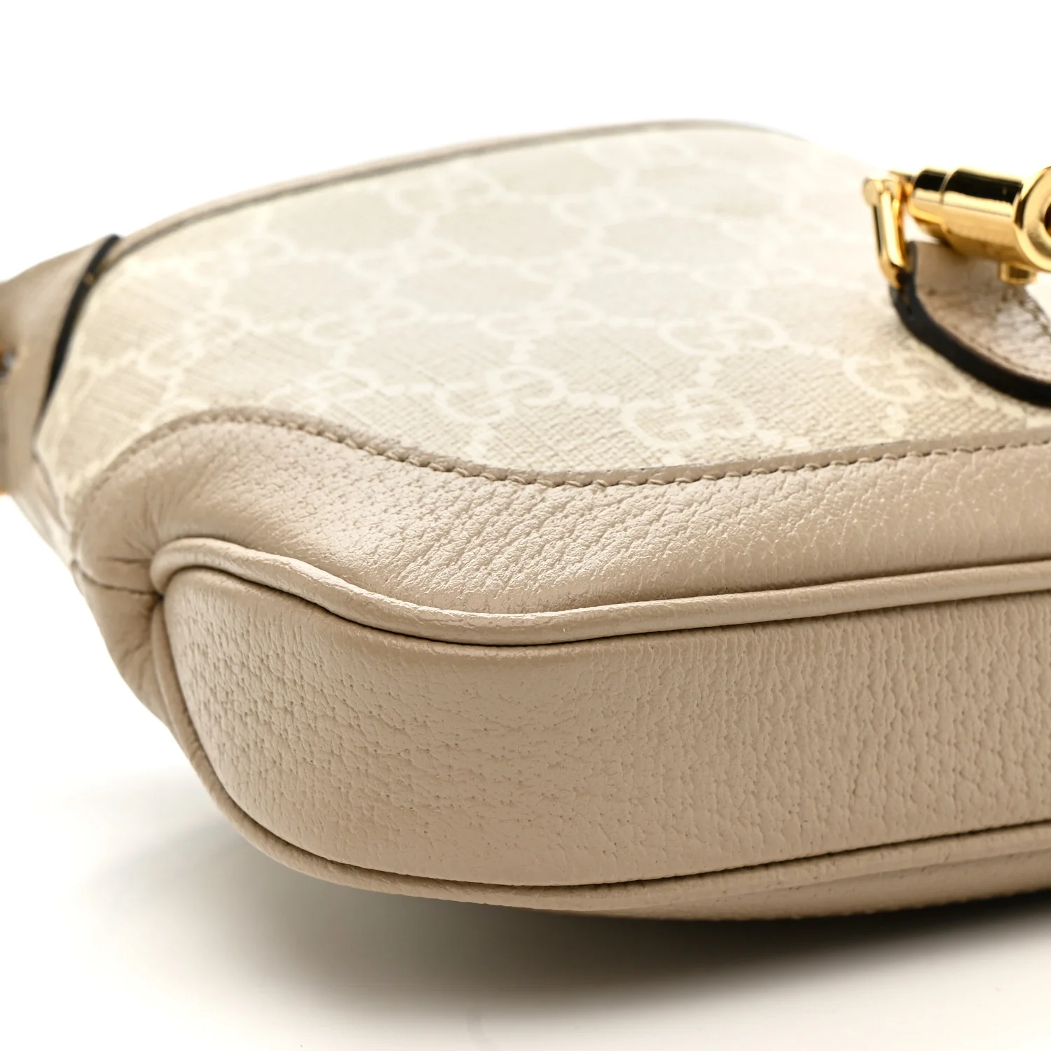 GG Supreme Monogram Textured Dollar Calfskin Mini Jackie 1961 Hobo Beige Mystic White Oatmeal - Image 10