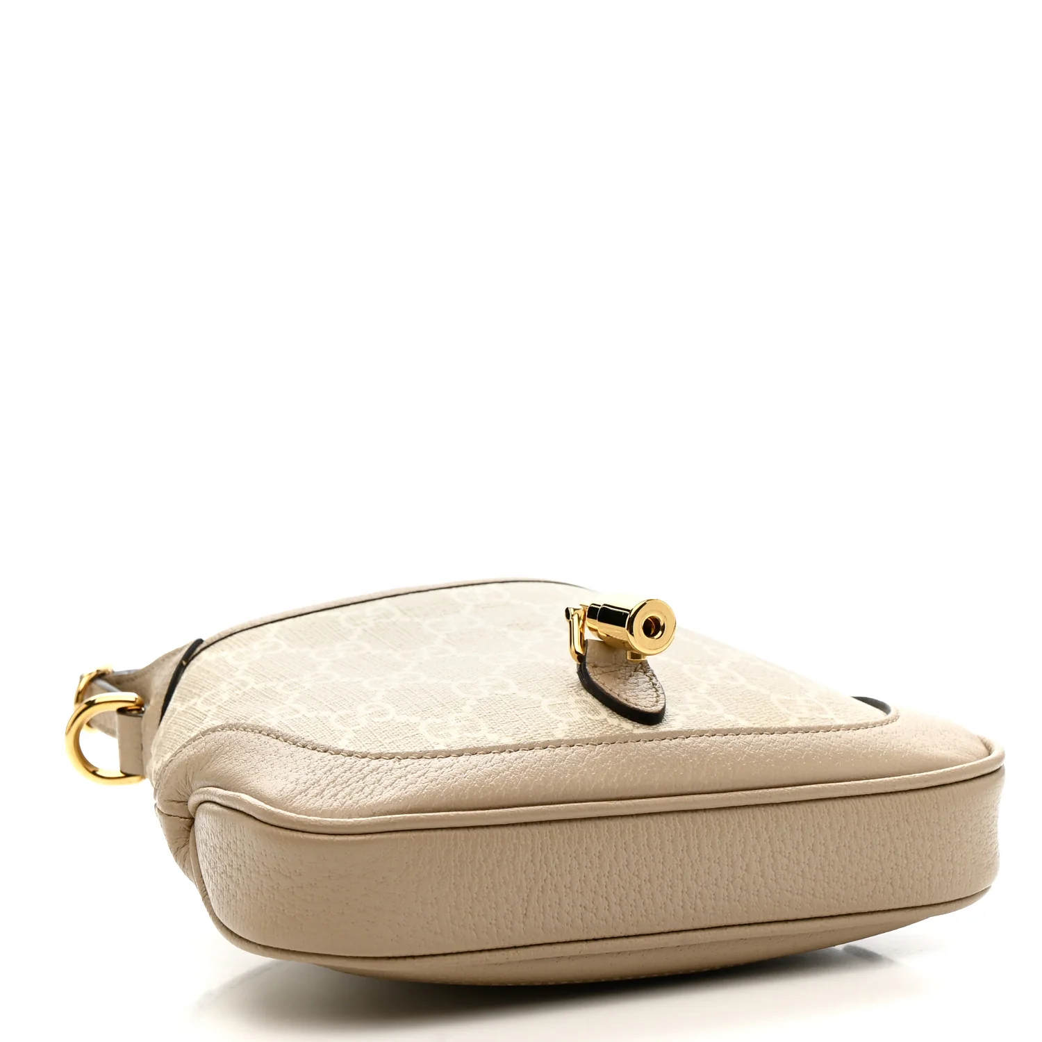 GG Supreme Monogram Textured Dollar Calfskin Mini Jackie 1961 Hobo Beige Mystic White Oatmeal - Image 4