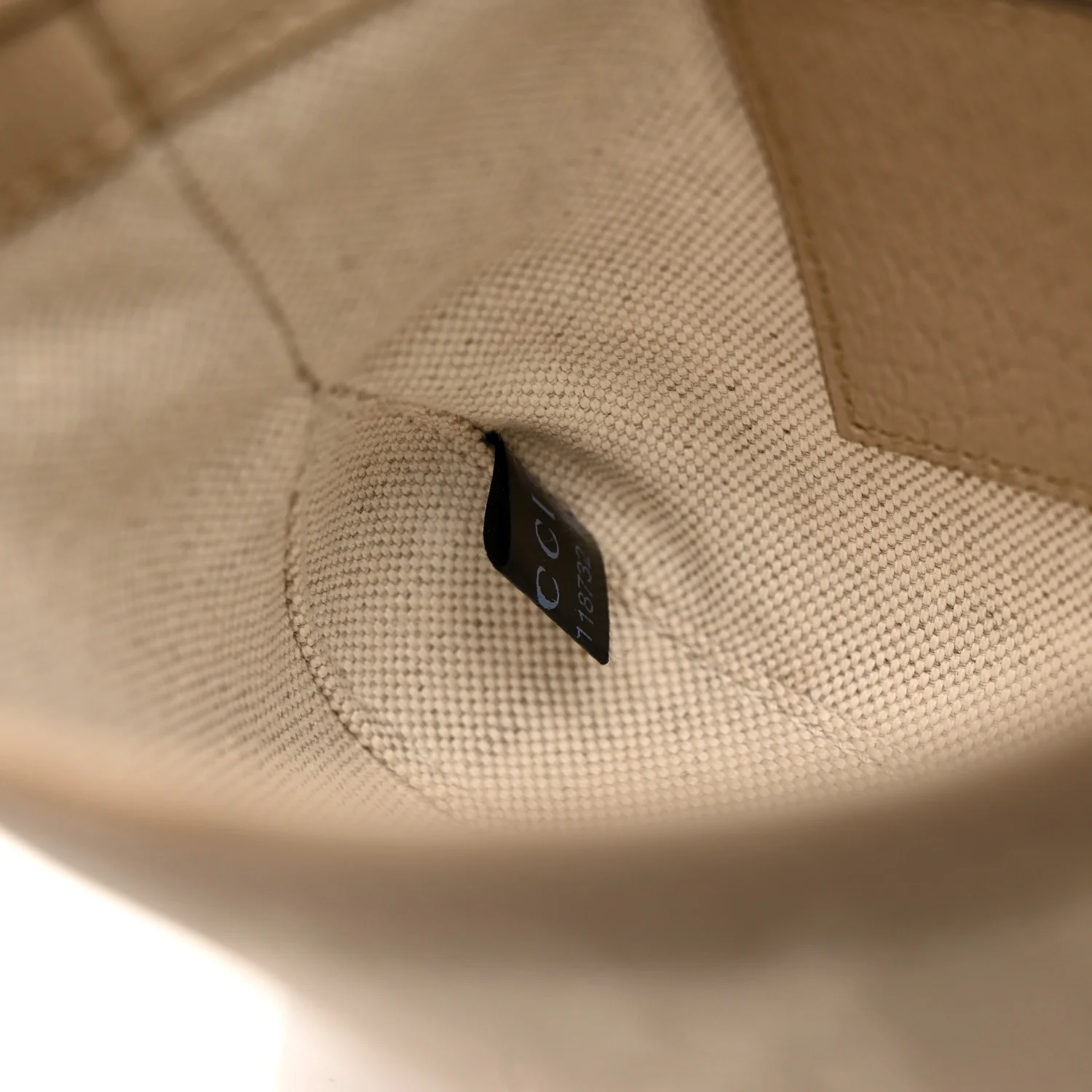 GG Supreme Monogram Textured Dollar Calfskin Mini Jackie 1961 Hobo Beige Mystic White Oatmeal - Image 7