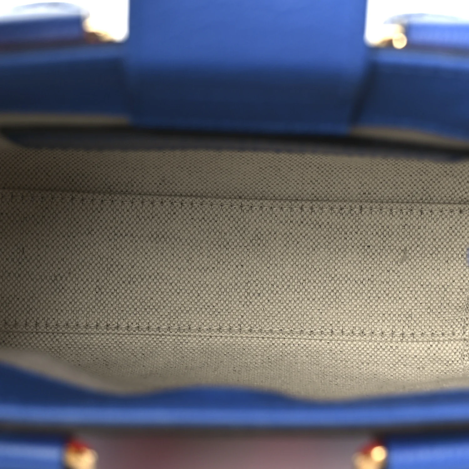 GG Supreme Monogram Textured Dollar Calfskin Rhombus Mini Tote Bag Beige Ebony Pink Blue - Image 5